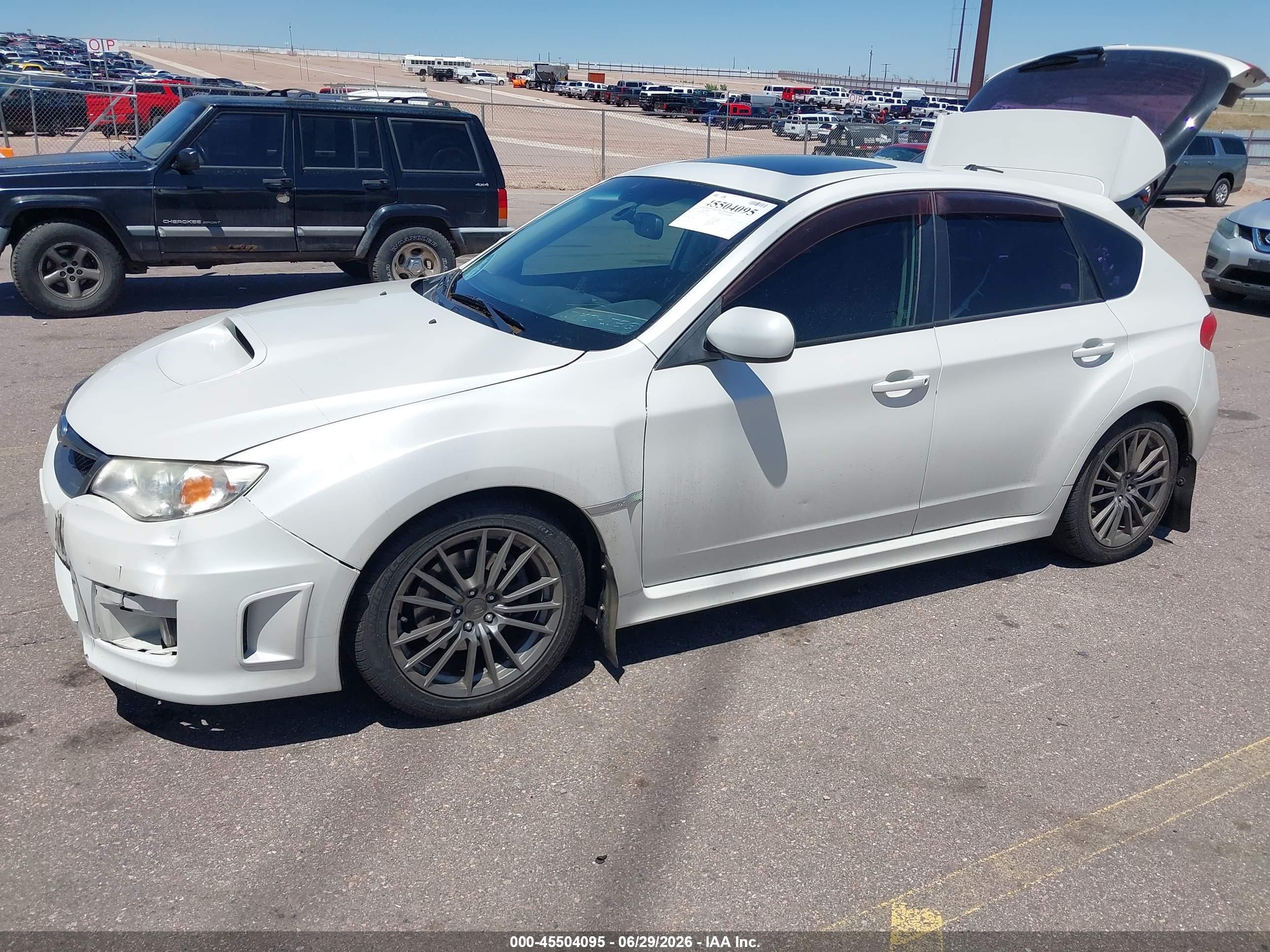 2013 Subaru Impreza Wrx Limited White vin: JF1GR7E66DG818331