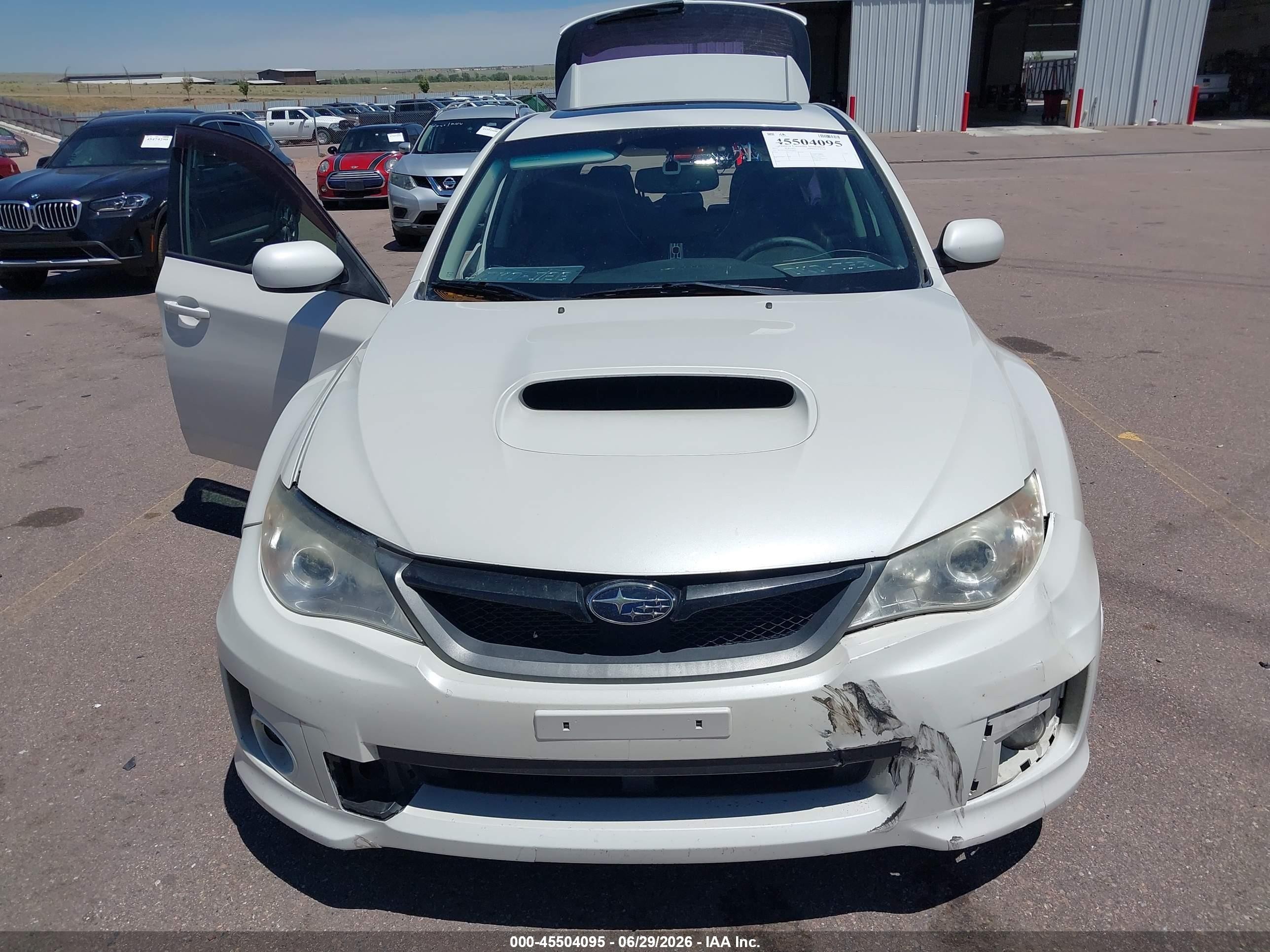 2013 Subaru Impreza Wrx Limited White vin: JF1GR7E66DG818331
