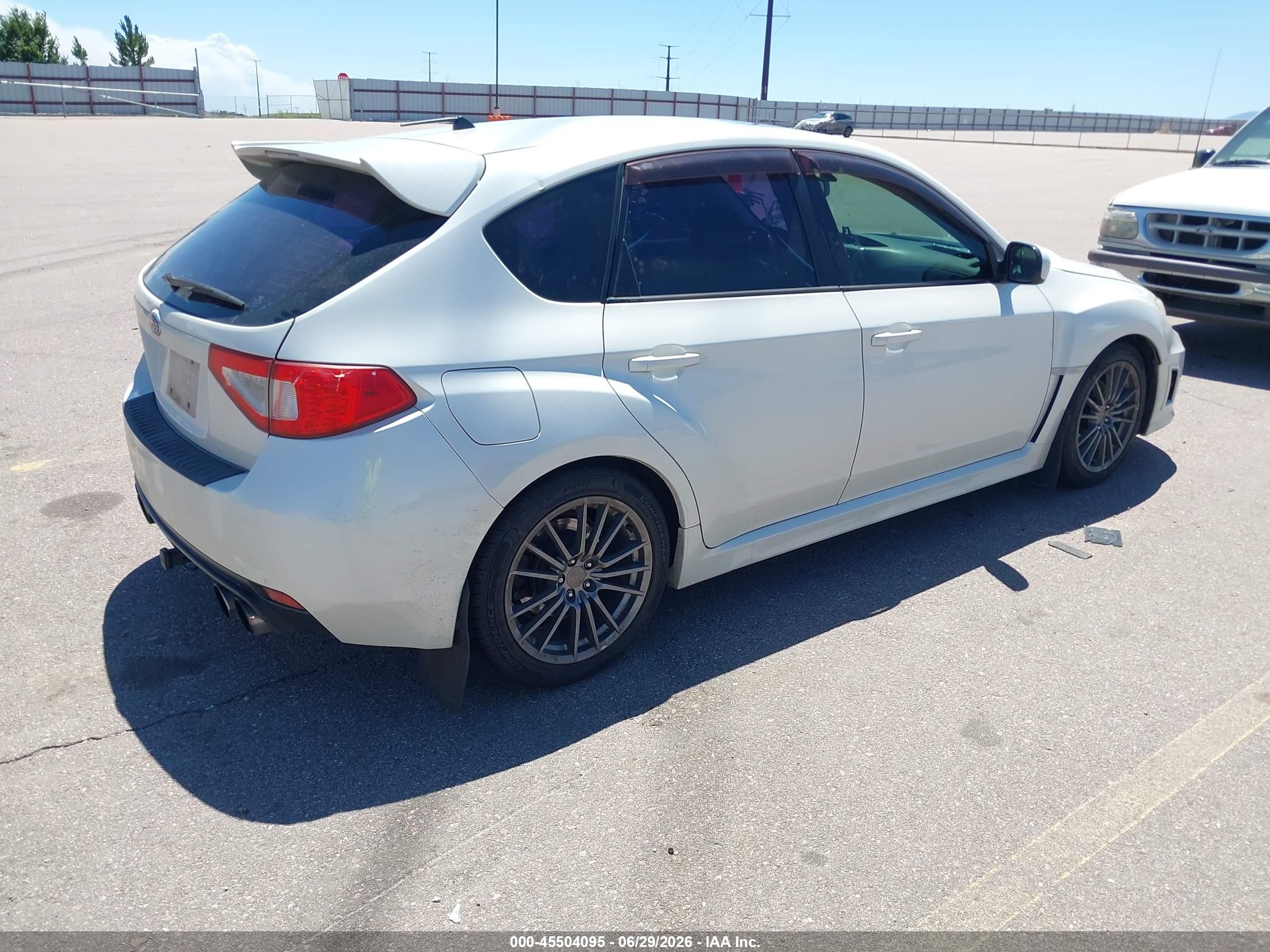 2013 Subaru Impreza Wrx Limited White vin: JF1GR7E66DG818331