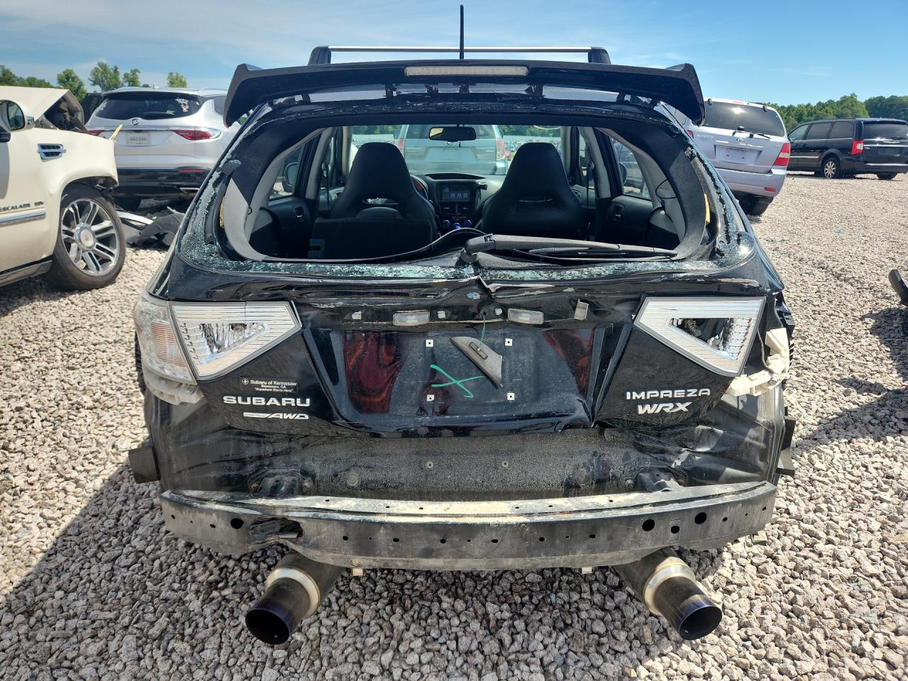 2013 Subaru Impreza Wrx Black vin: JF1GR7E66DG887519