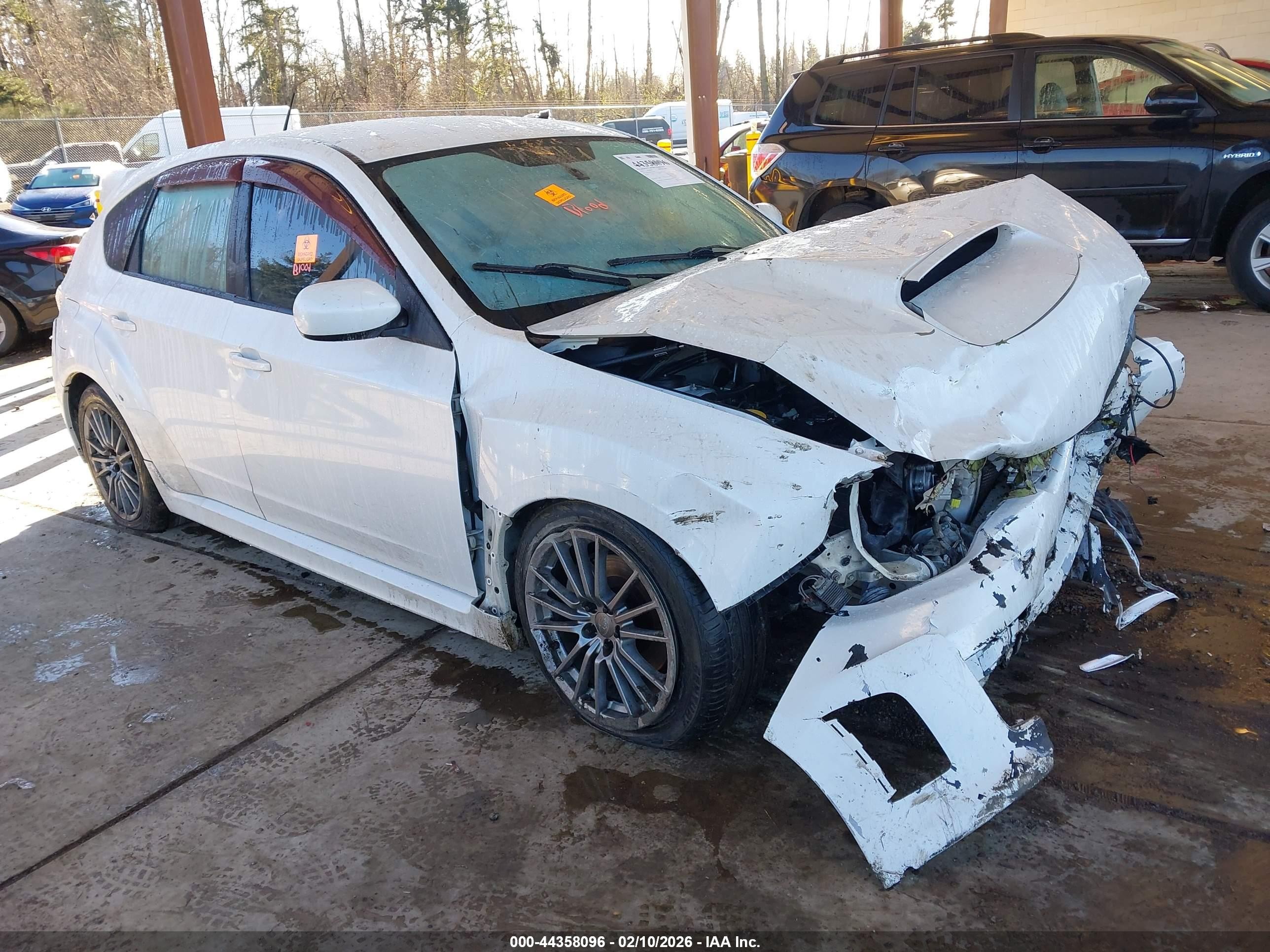 2014 Subaru Impreza Wrx   White vin: JF1GR7E66EG200637