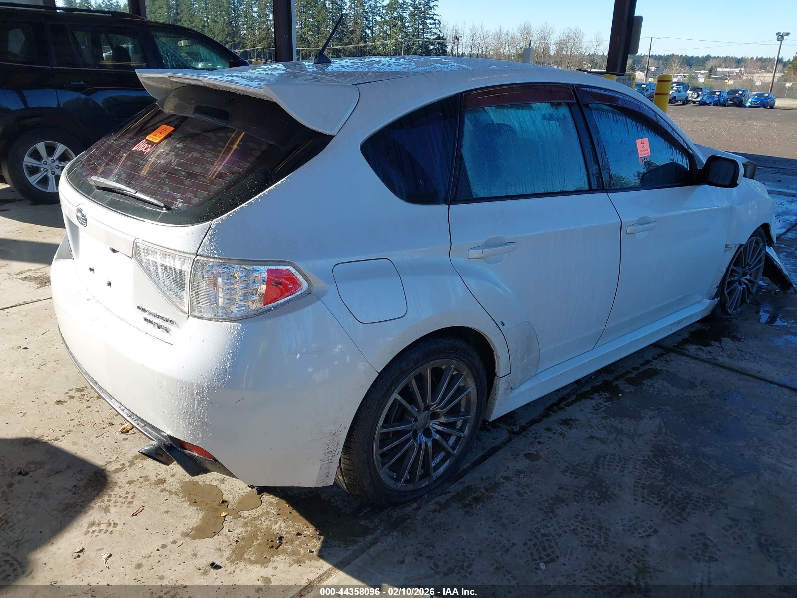 2014 Subaru Impreza Wrx   White vin: JF1GR7E66EG200637