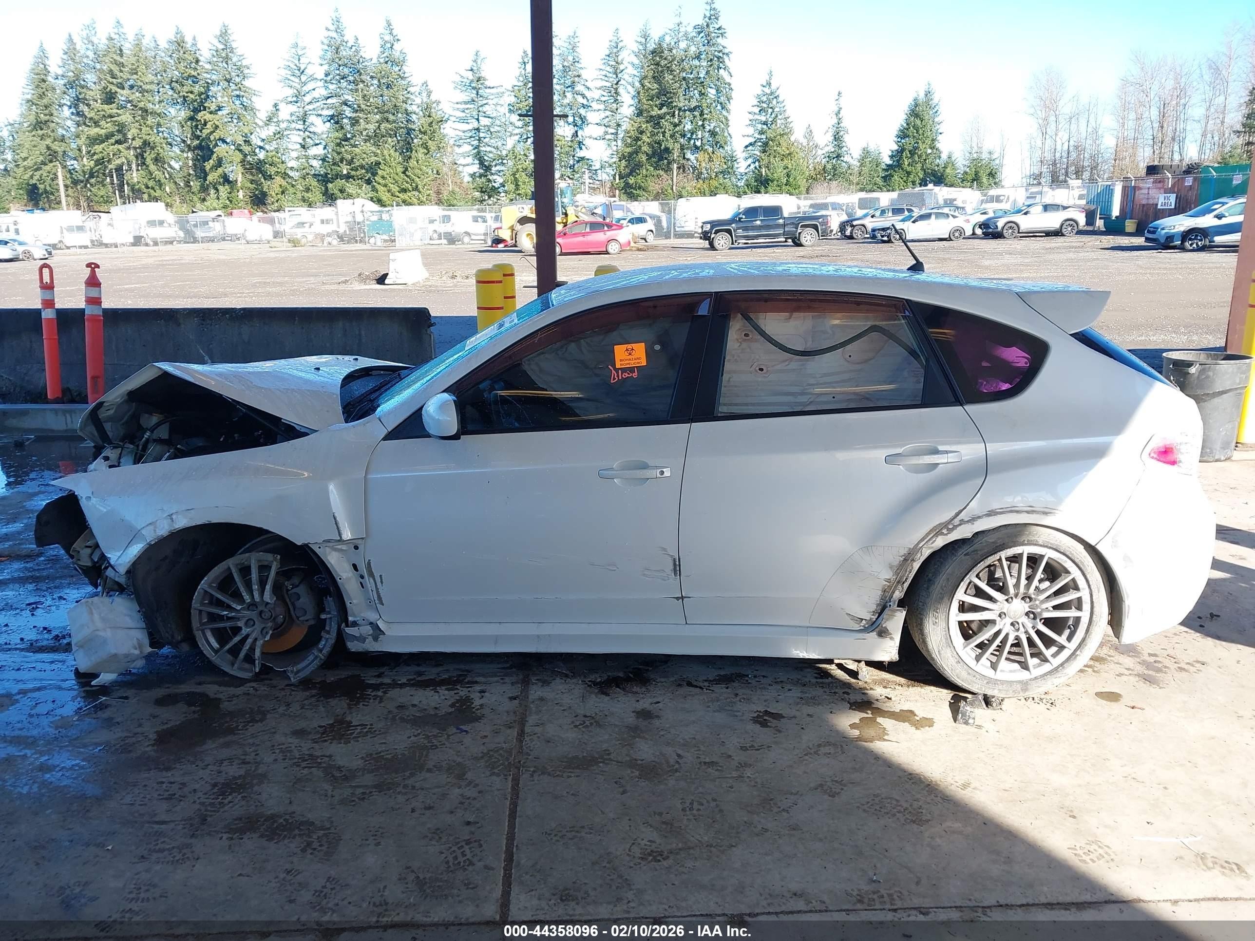 2014 Subaru Impreza Wrx   White vin: JF1GR7E66EG200637