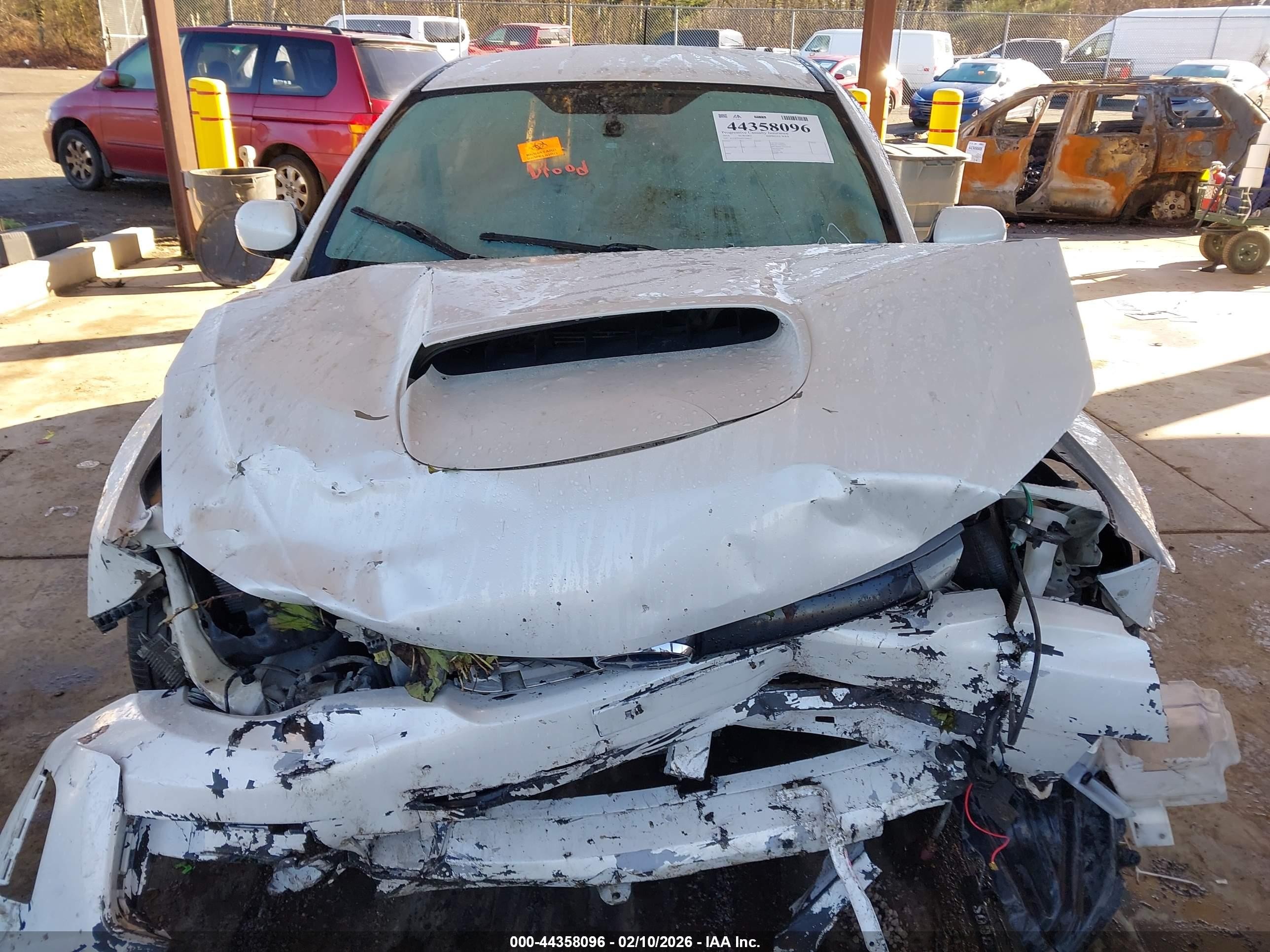 2014 Subaru Impreza Wrx   White vin: JF1GR7E66EG200637