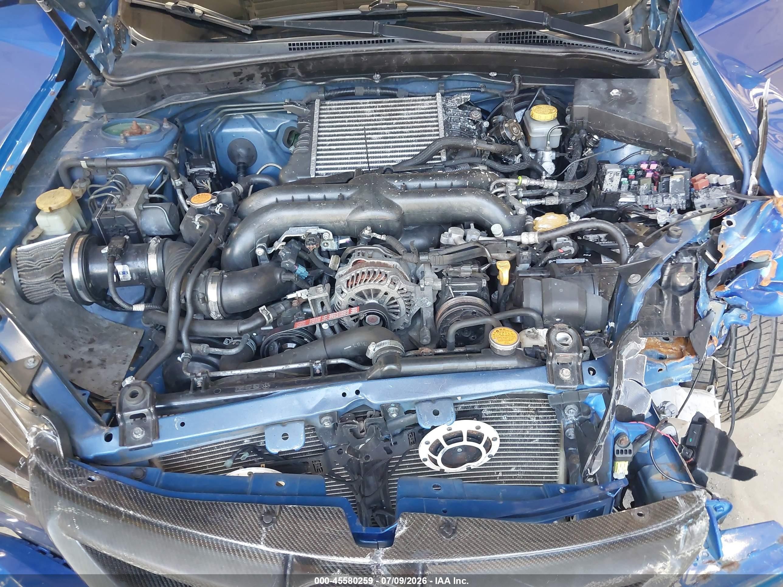 2014 Subaru Impreza Wrx   Blue vin: JF1GR7E66EG207958
