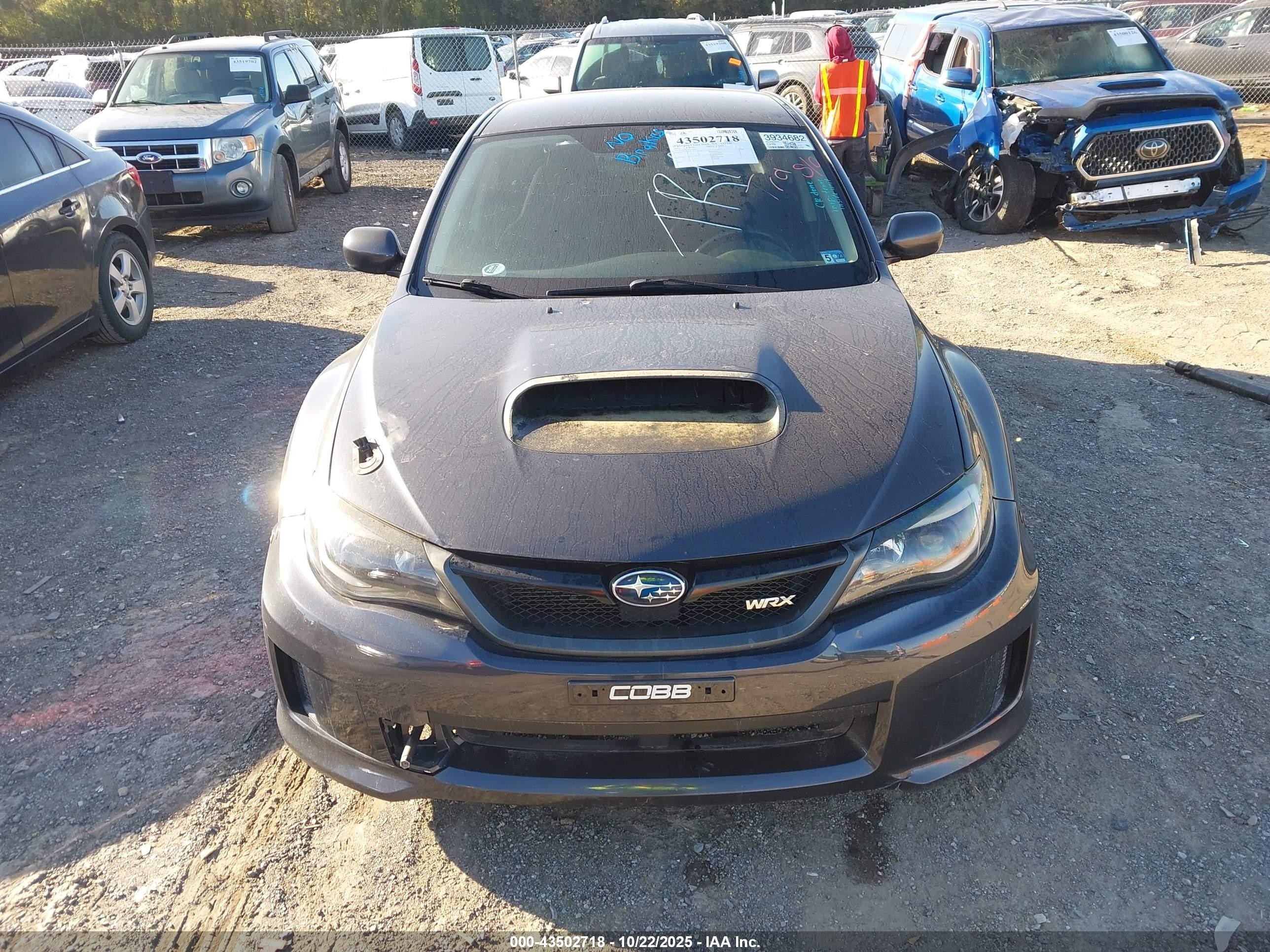 2014 Subaru Impreza Wrx   Серый vin: JF1GR7E66EG225070