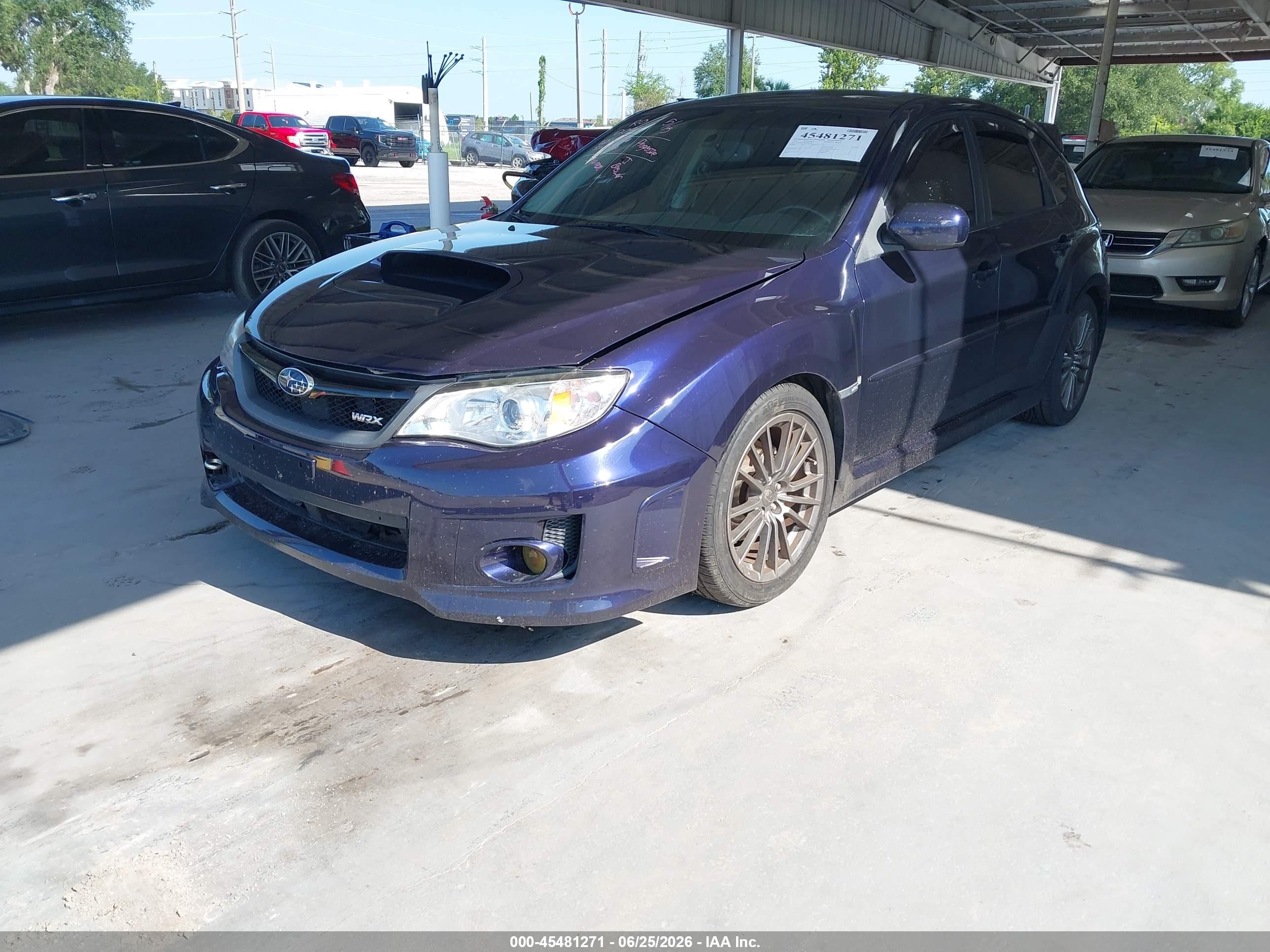 2014 Subaru Impreza Wrx Premium Dark Blue vin: JF1GR7E67EG260510