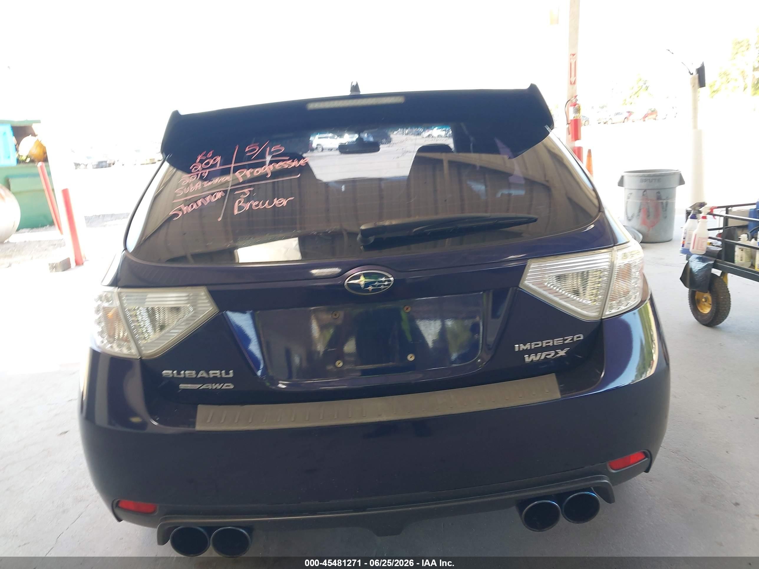 2014 Subaru Impreza Wrx Premium Dark Blue vin: JF1GR7E67EG260510