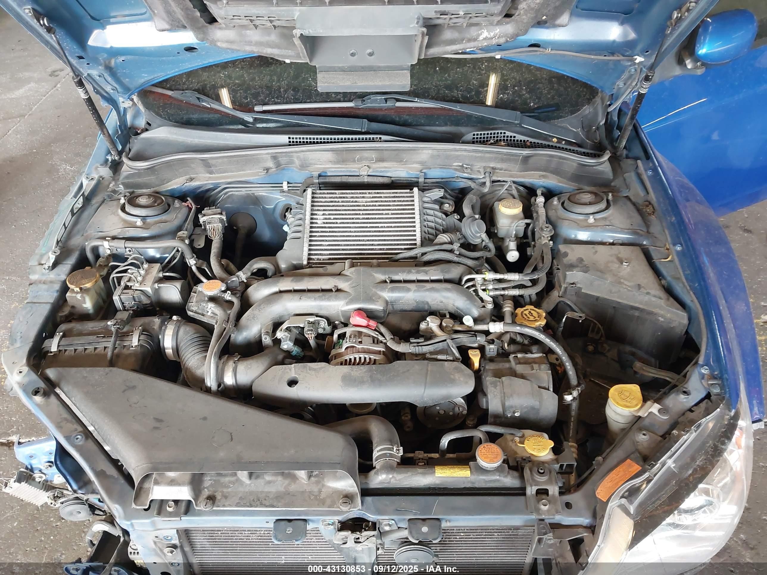 2014 Subaru Impreza Wrx Limited Синий vin: JF1GR7E68EG233123