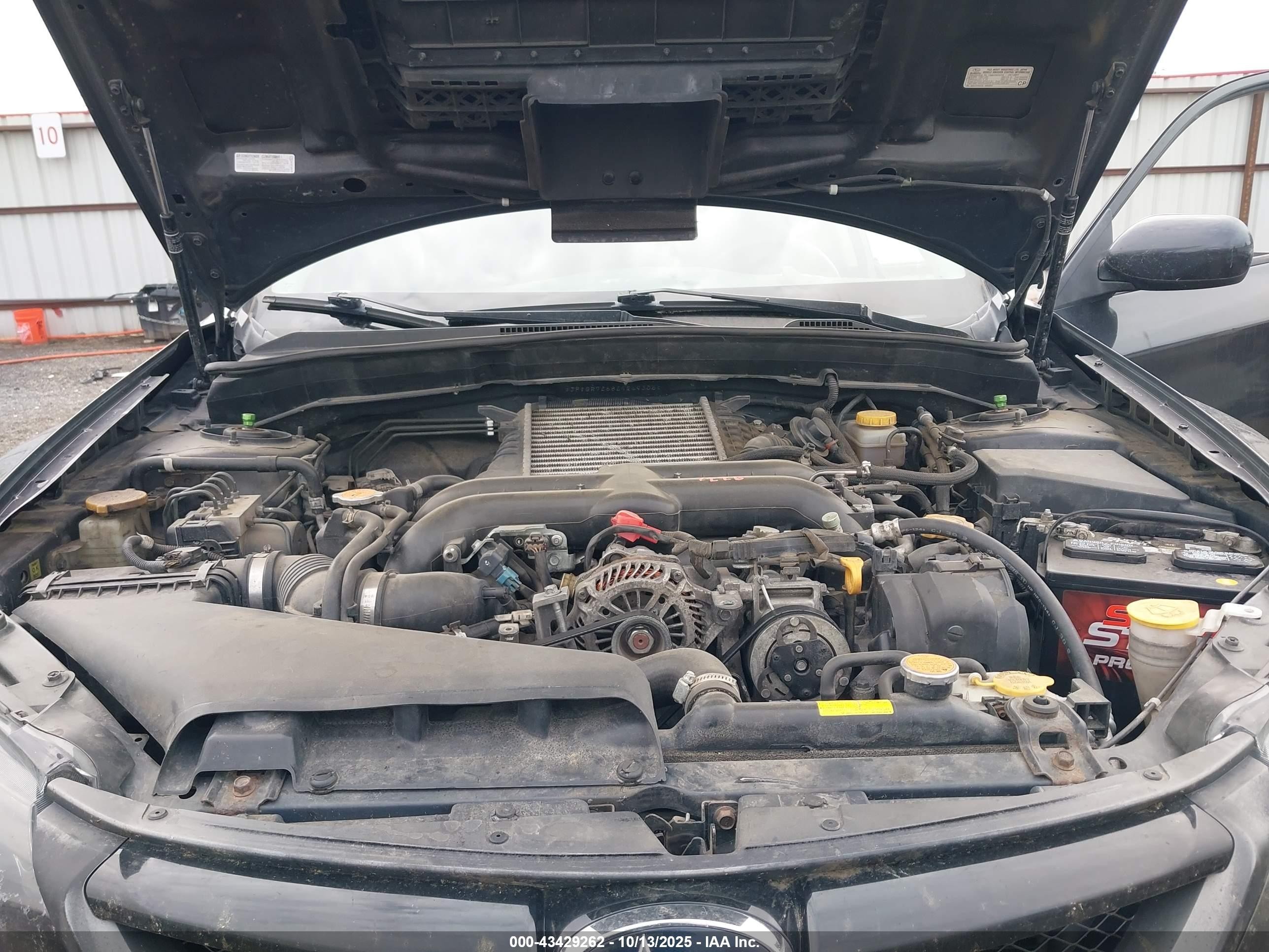 2014 Subaru Impreza Wrx   Gray vin: JF1GR7E68EG249306