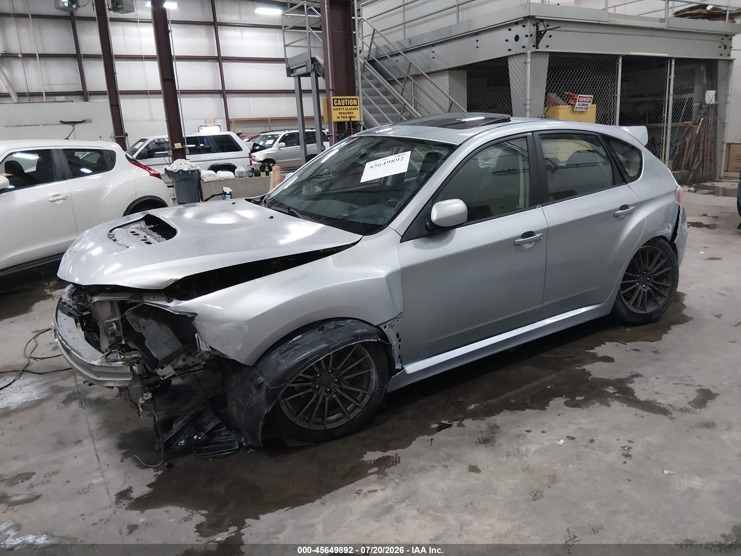 2013 Subaru Impreza Wrx Limited Silver vin: JF1GR7E69DG208892