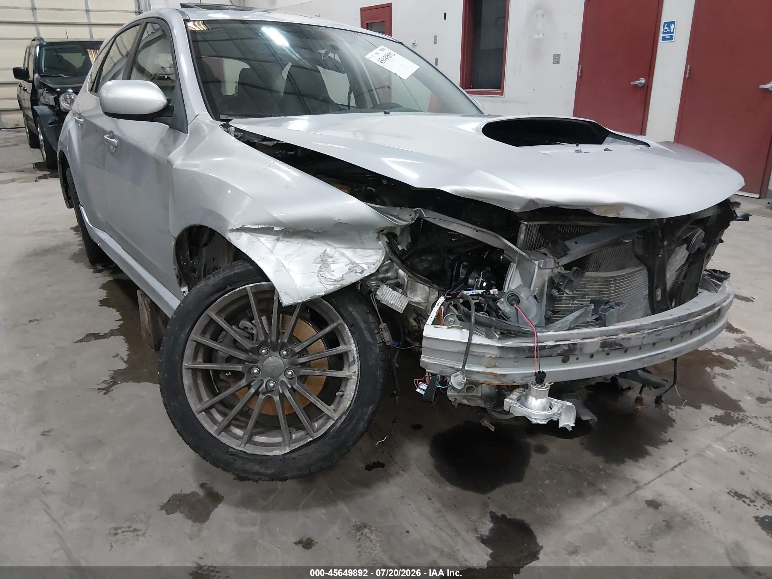 2013 Subaru Impreza Wrx Limited Silver vin: JF1GR7E69DG208892