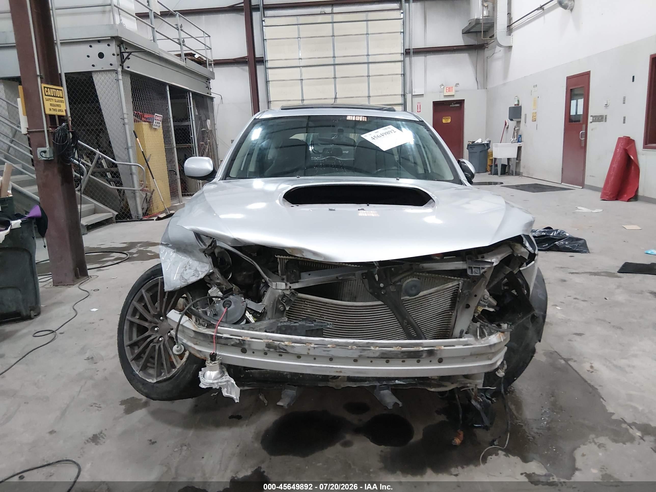 2013 Subaru Impreza Wrx Limited Silver vin: JF1GR7E69DG208892