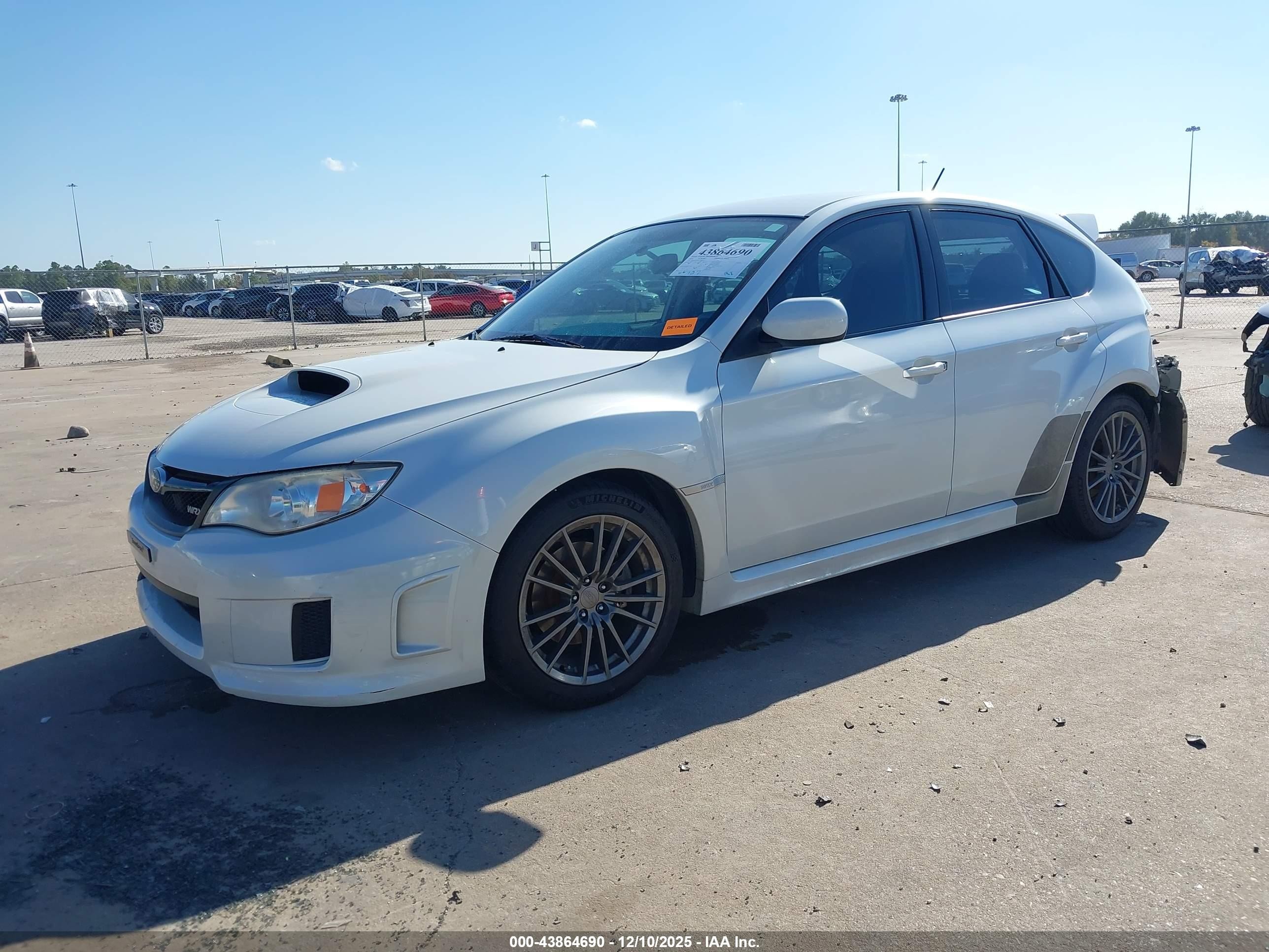 2014 Subaru Impreza Wrx   White vin: JF1GR7E6XEG200074
