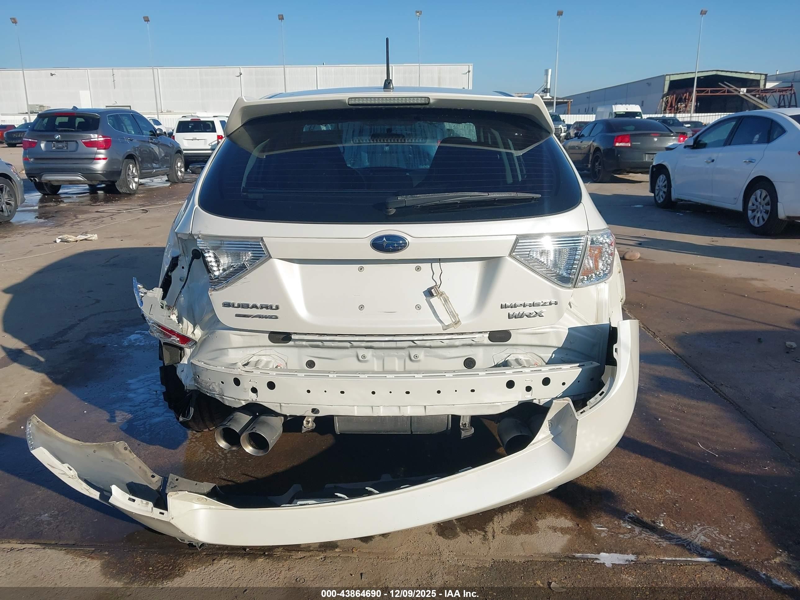 2014 Subaru Impreza Wrx   White vin: JF1GR7E6XEG200074