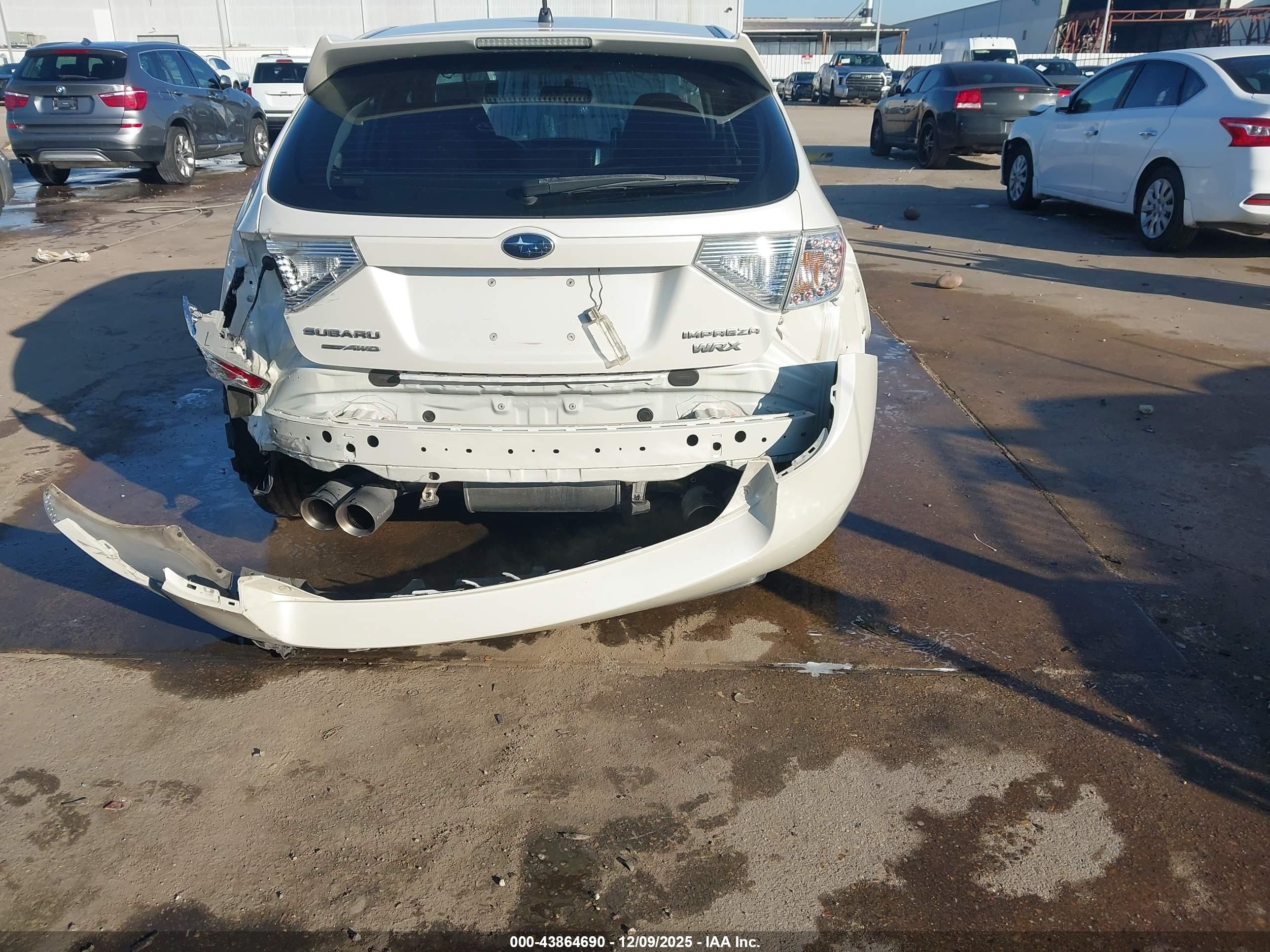 2014 Subaru Impreza Wrx   White vin: JF1GR7E6XEG200074