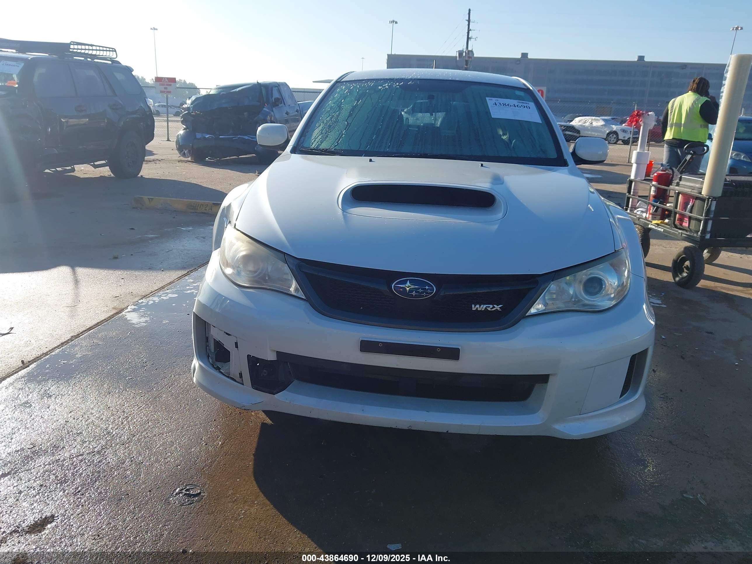 2014 Subaru Impreza Wrx   White vin: JF1GR7E6XEG200074