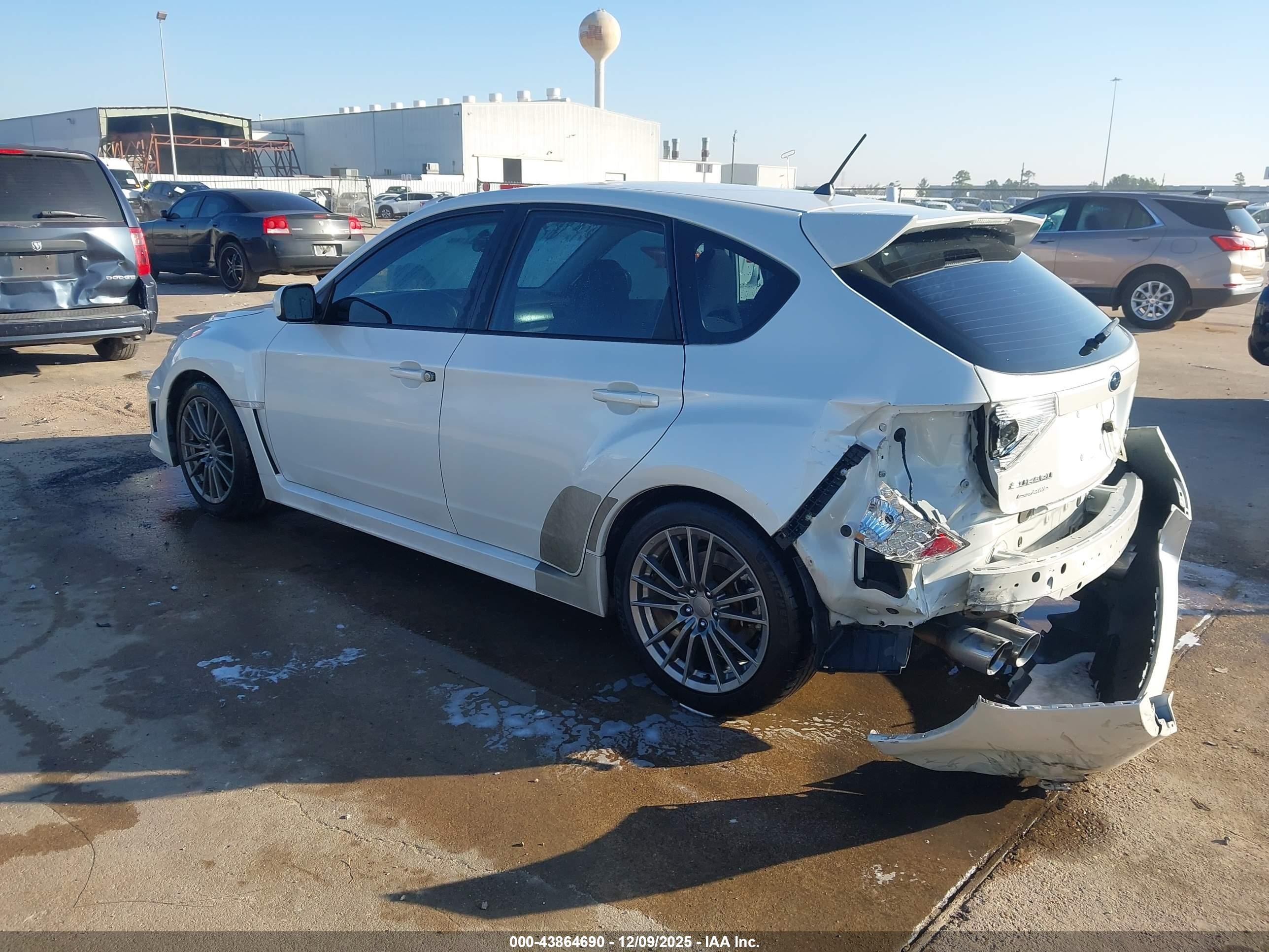 2014 Subaru Impreza Wrx   White vin: JF1GR7E6XEG200074