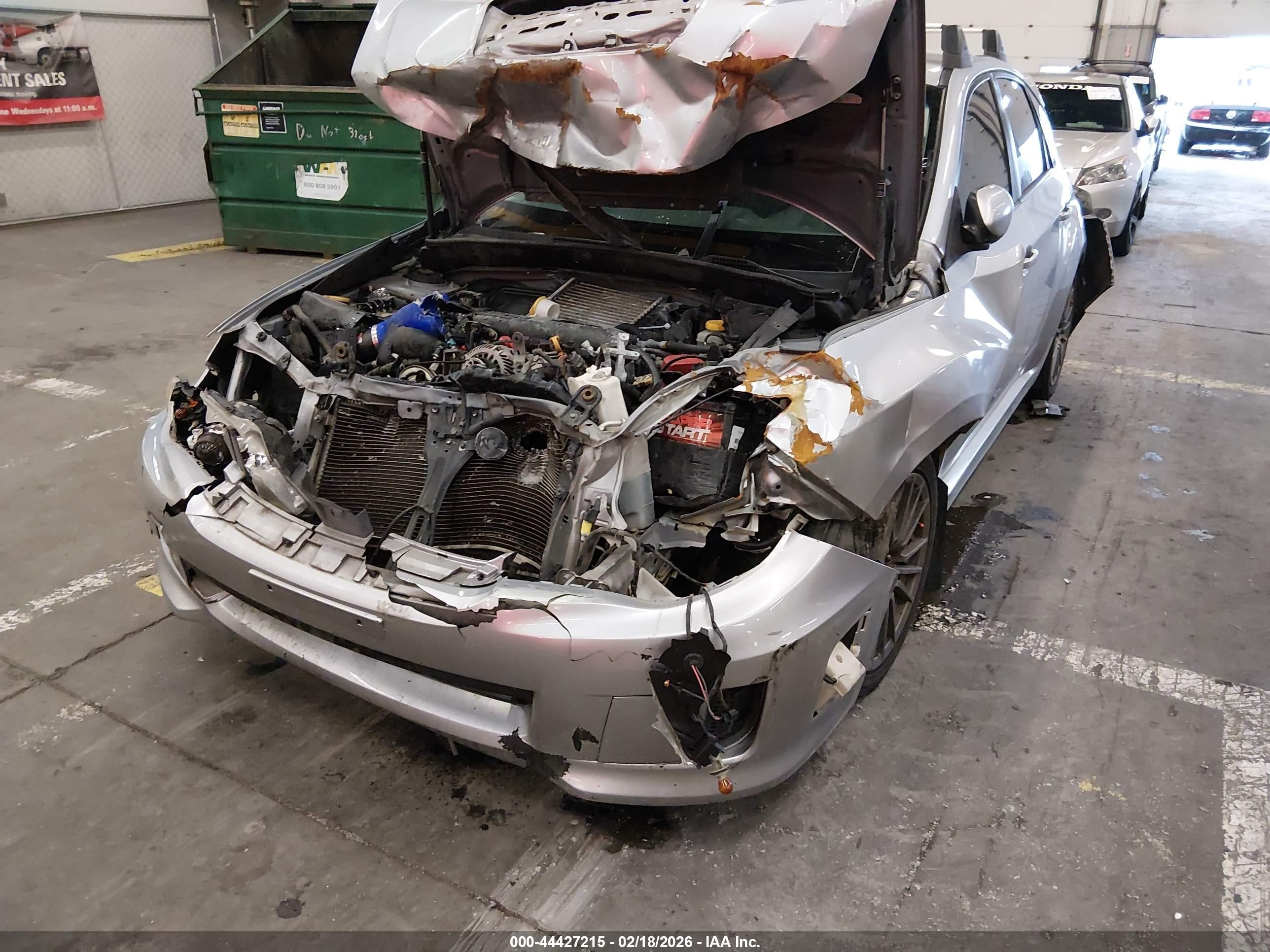 2014 Subaru Impreza Wrx   Gray vin: JF1GR7E6XEG200222