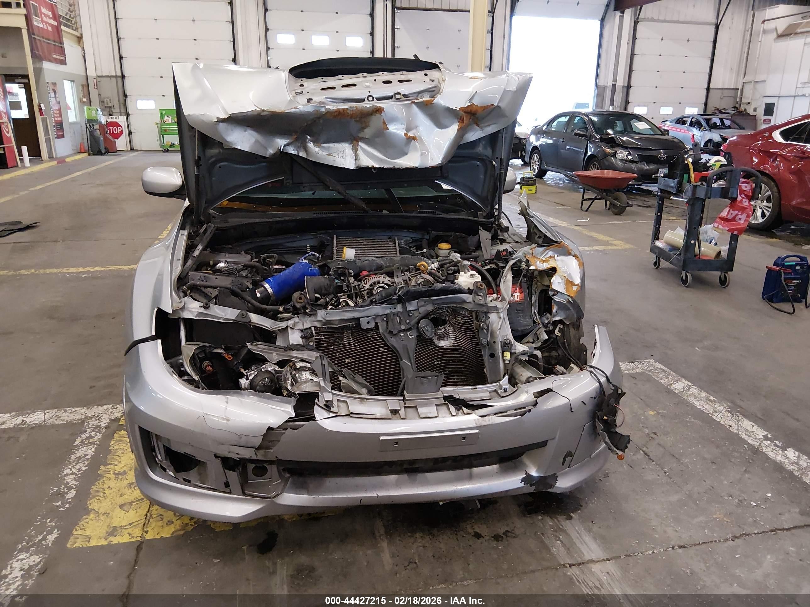 2014 Subaru Impreza Wrx   Gray vin: JF1GR7E6XEG200222