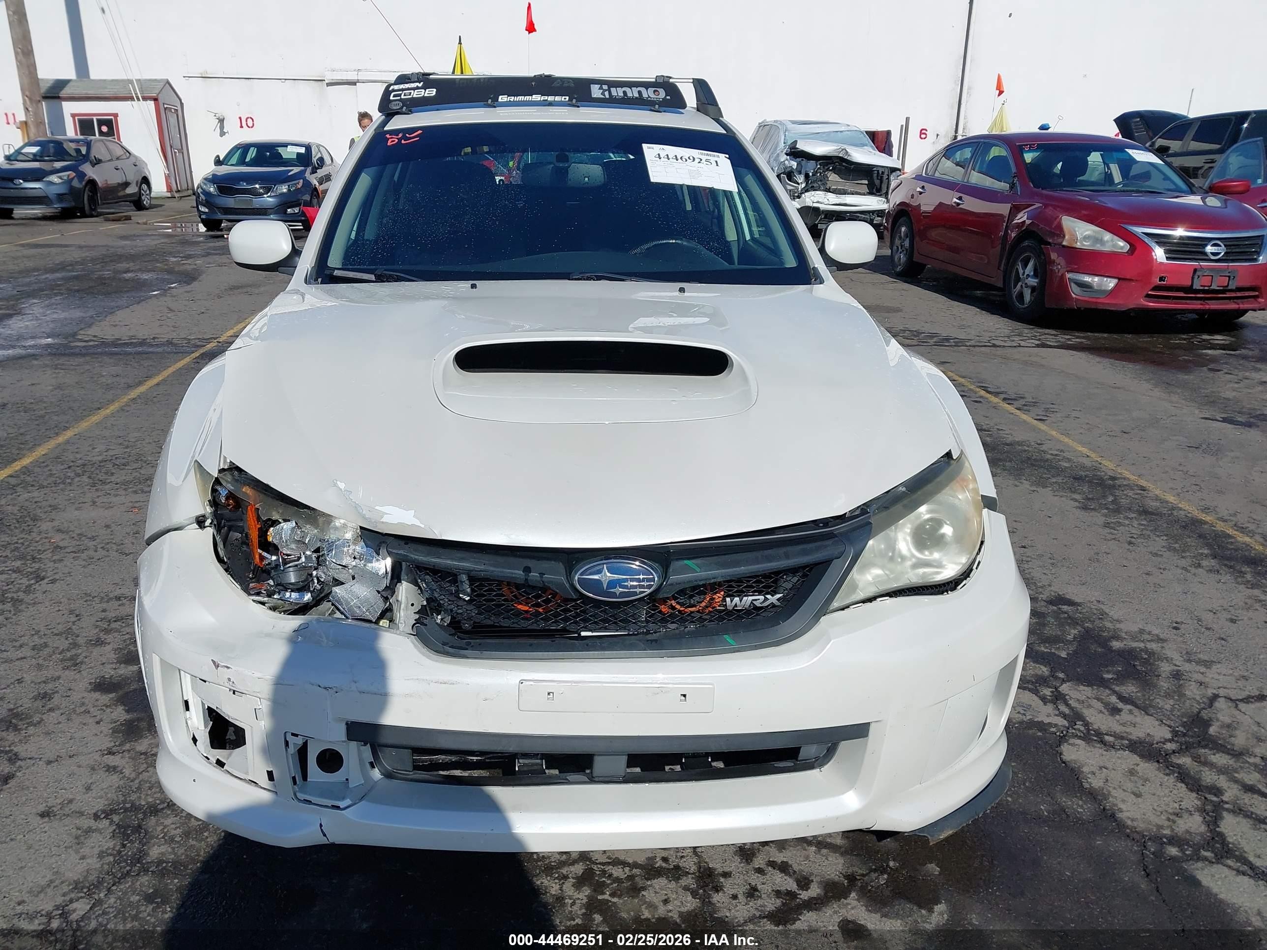 2014 Subaru Impreza Wrx   White vin: JF1GR7E6XEG217568