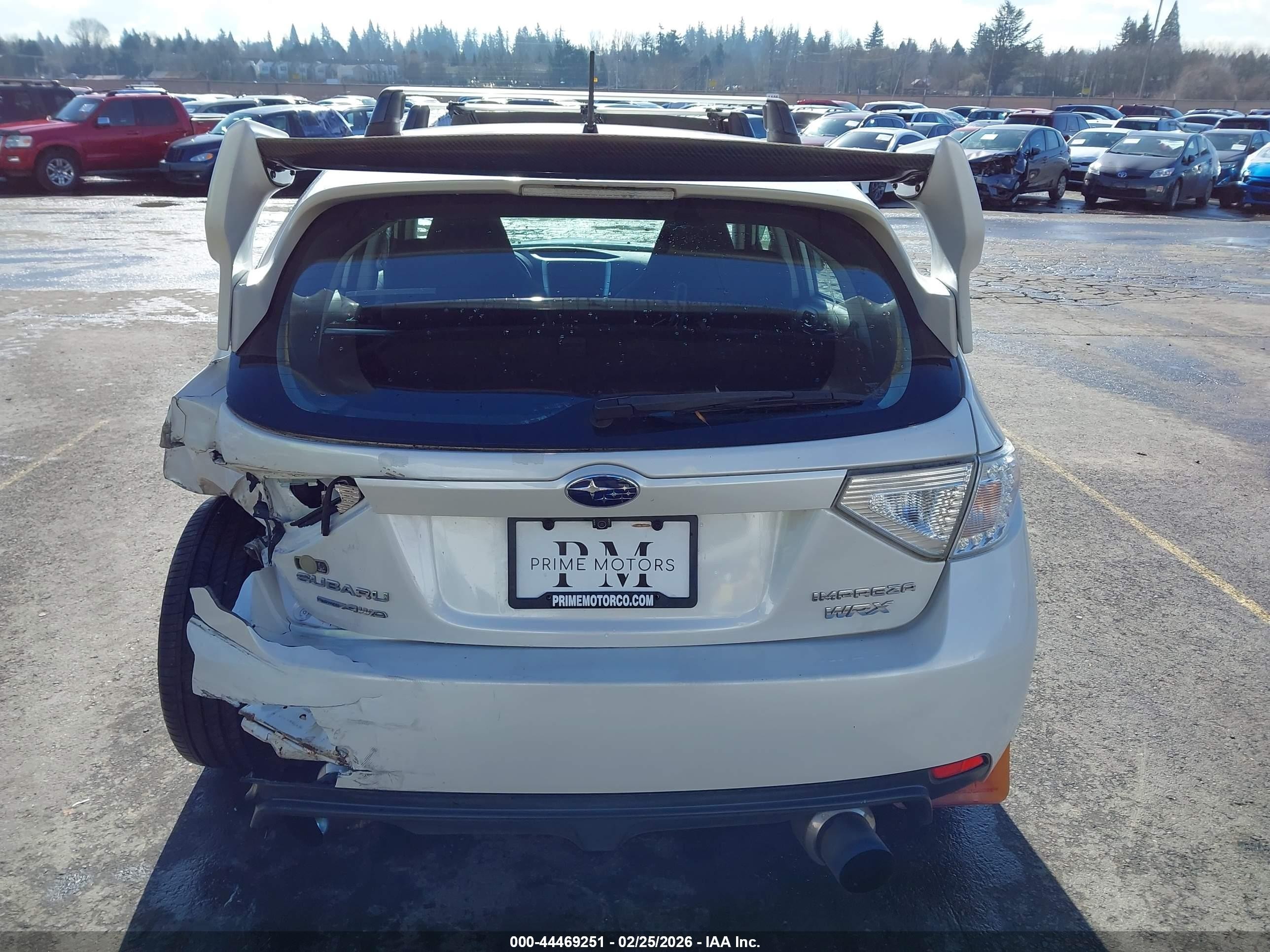 2014 Subaru Impreza Wrx   White vin: JF1GR7E6XEG217568