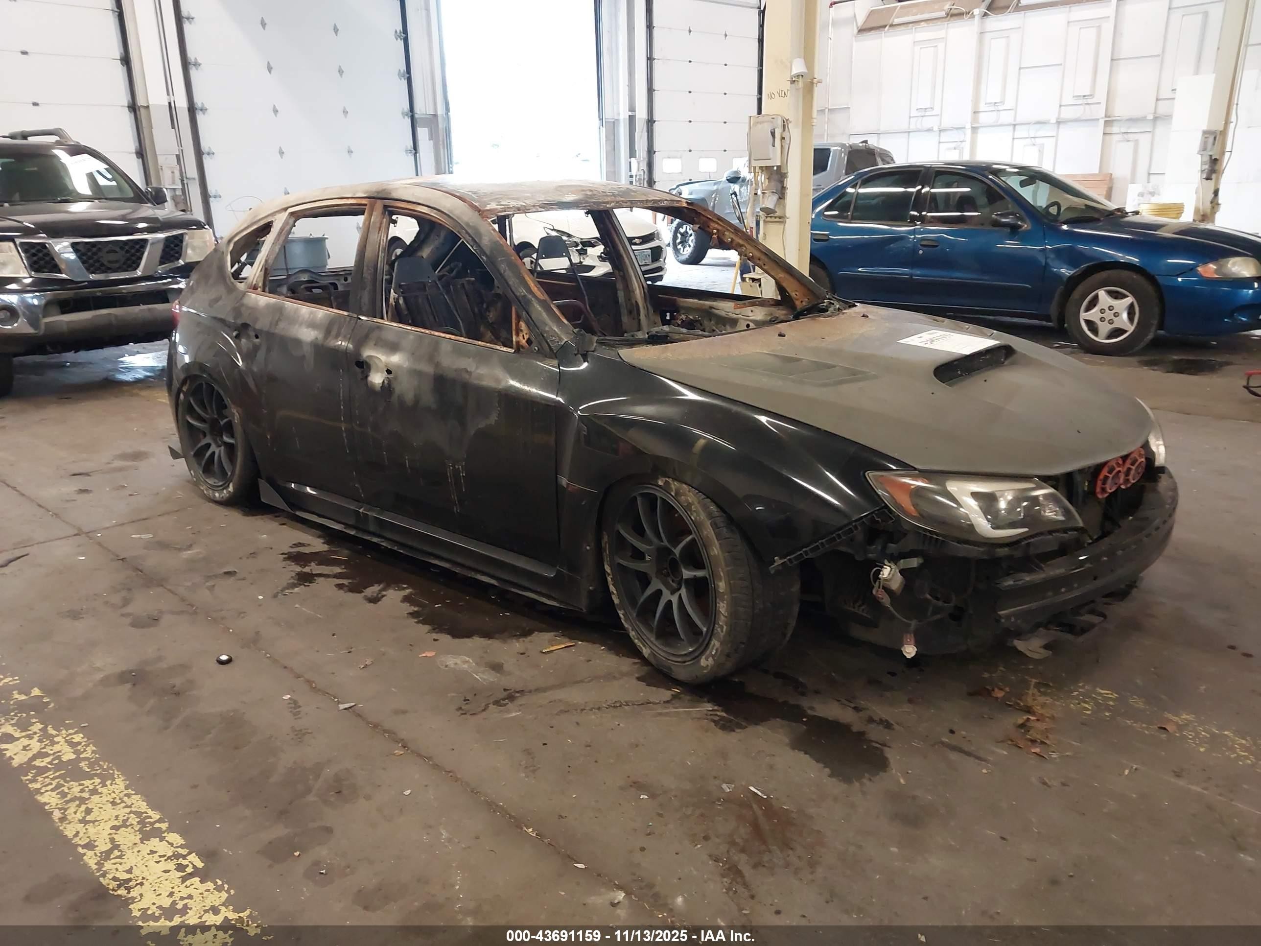 2008 Subaru Impreza Wrx Sti   Black vin: JF1GR89608L827751