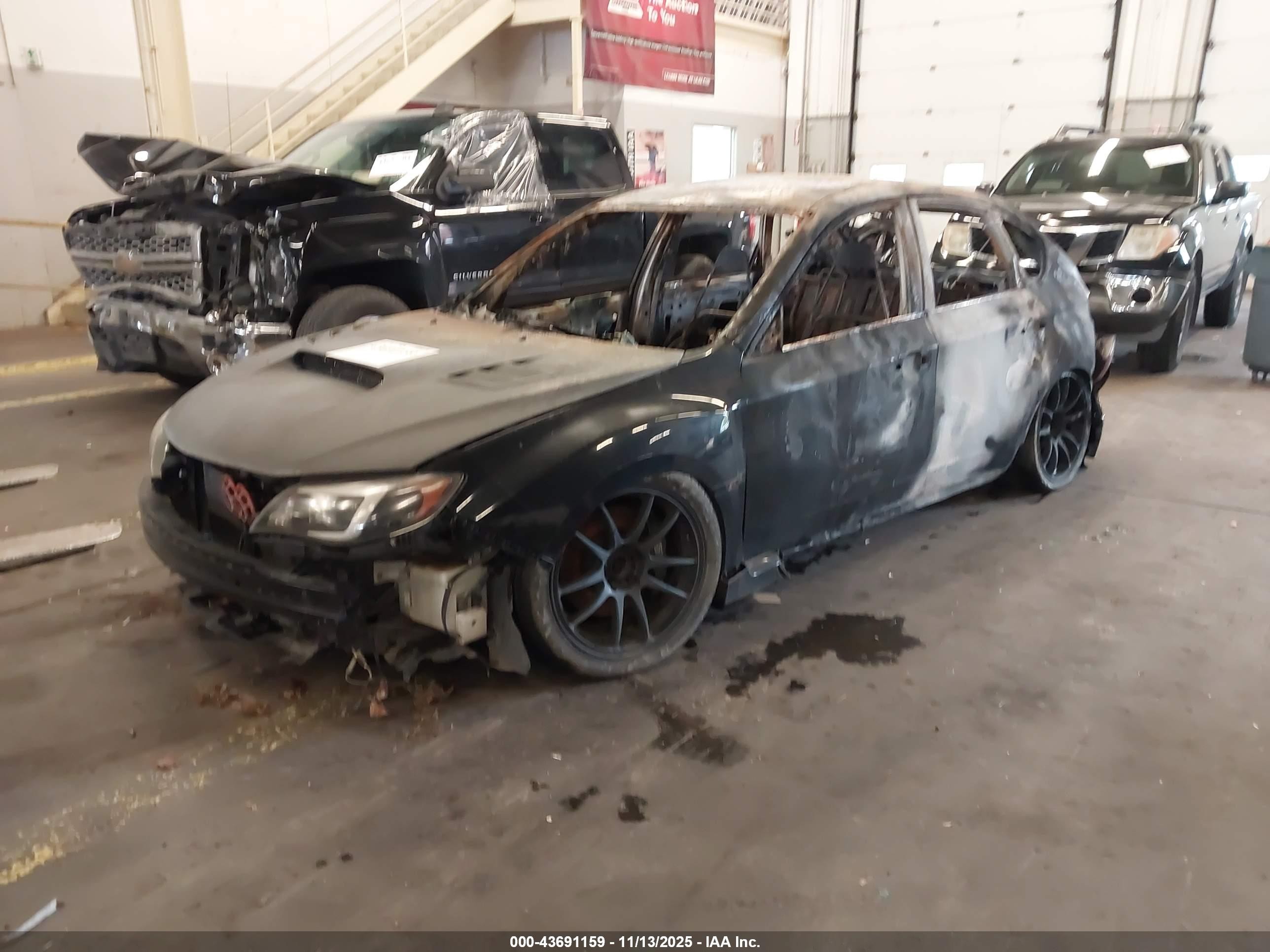 2008 Subaru Impreza Wrx Sti   Black vin: JF1GR89608L827751