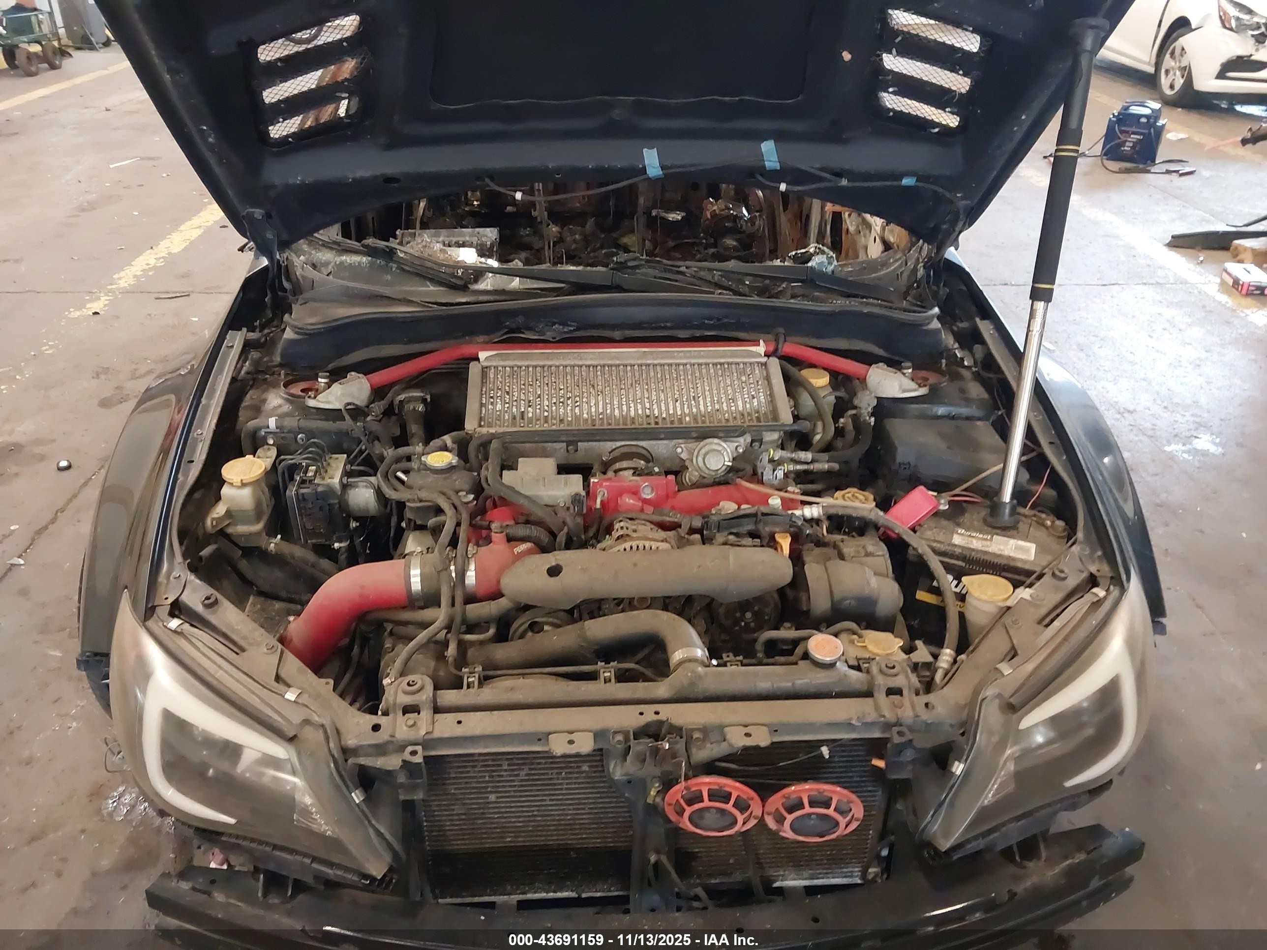2008 Subaru Impreza Wrx Sti   Black vin: JF1GR89608L827751