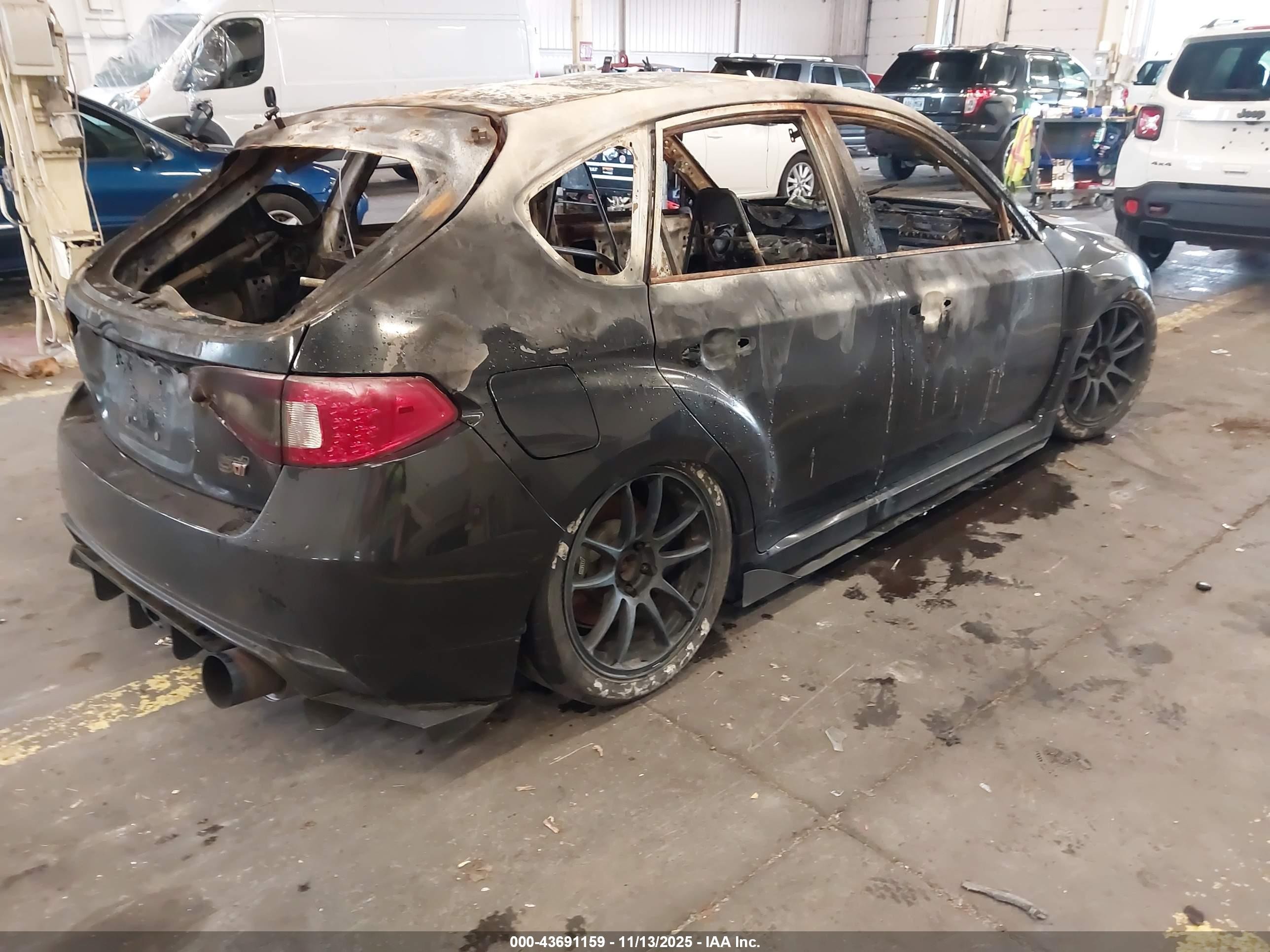 2008 Subaru Impreza Wrx Sti   Black vin: JF1GR89608L827751