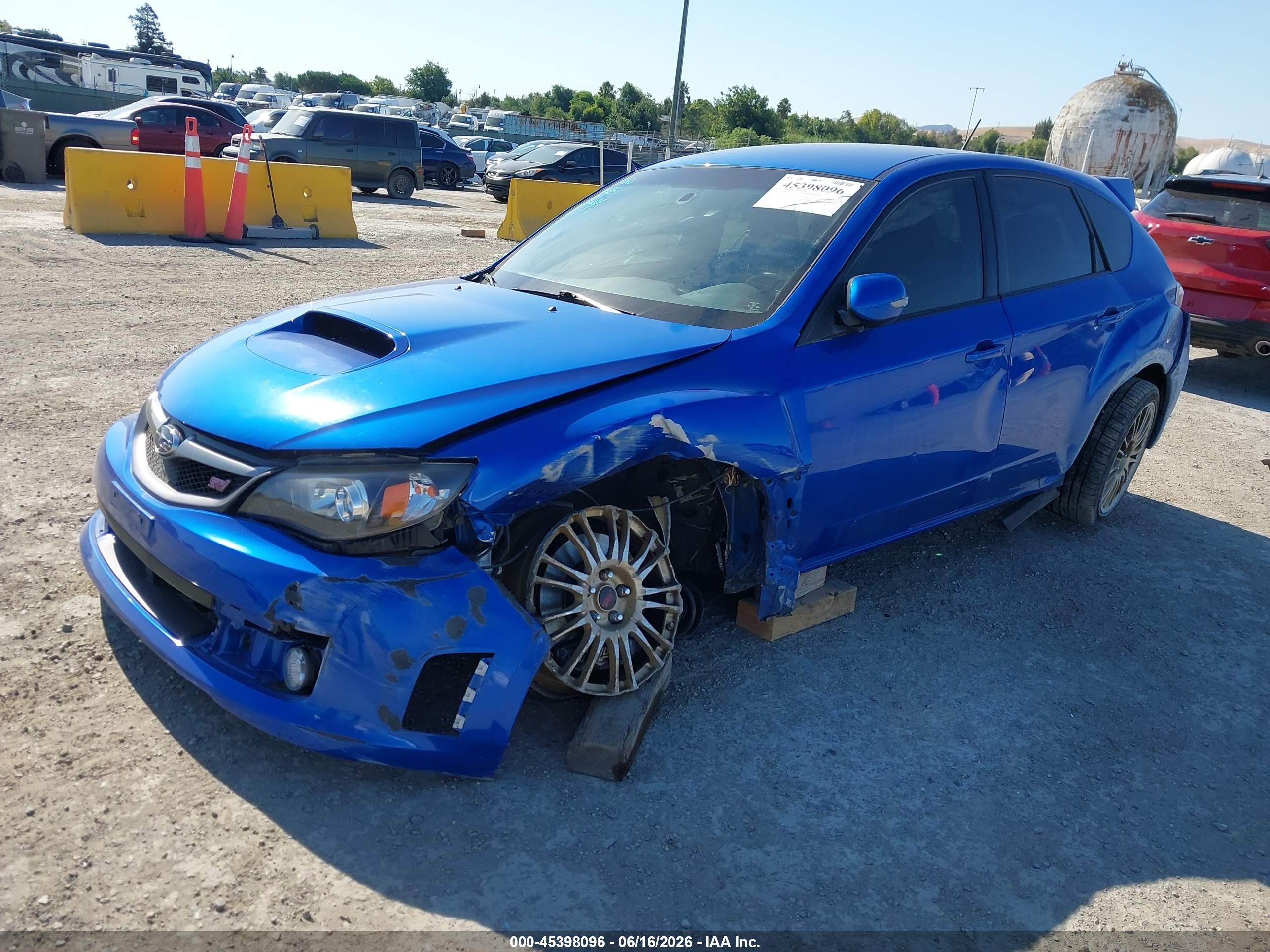 2008 Subaru Impreza Wagon (natl) Sti W/gold Wheels/nav Dark Blue vin: JF1GR89608L833761