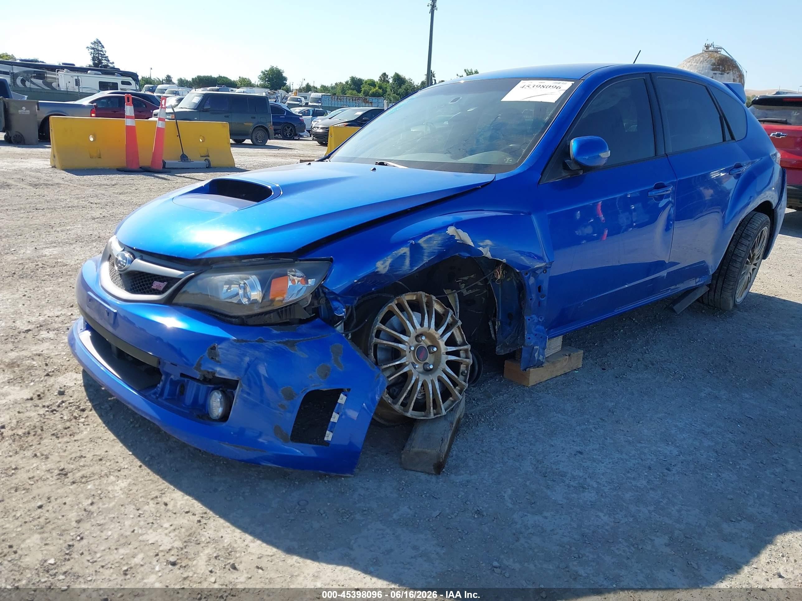 2008 Subaru Impreza Wagon (natl) Sti W/gold Wheels/nav Dark Blue vin: JF1GR89608L833761