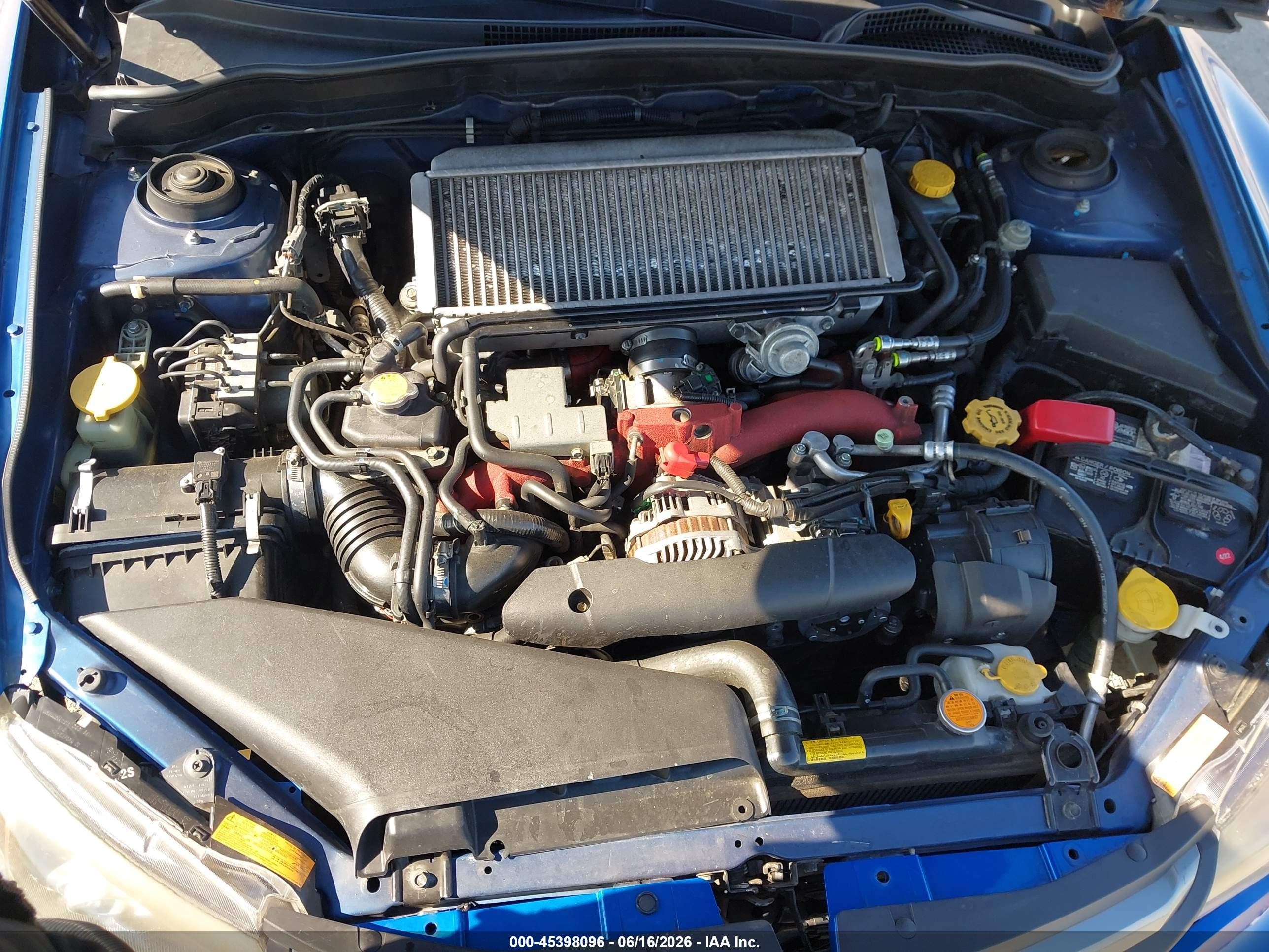 2008 Subaru Impreza Wagon (natl) Sti W/gold Wheels/nav Dark Blue vin: JF1GR89608L833761