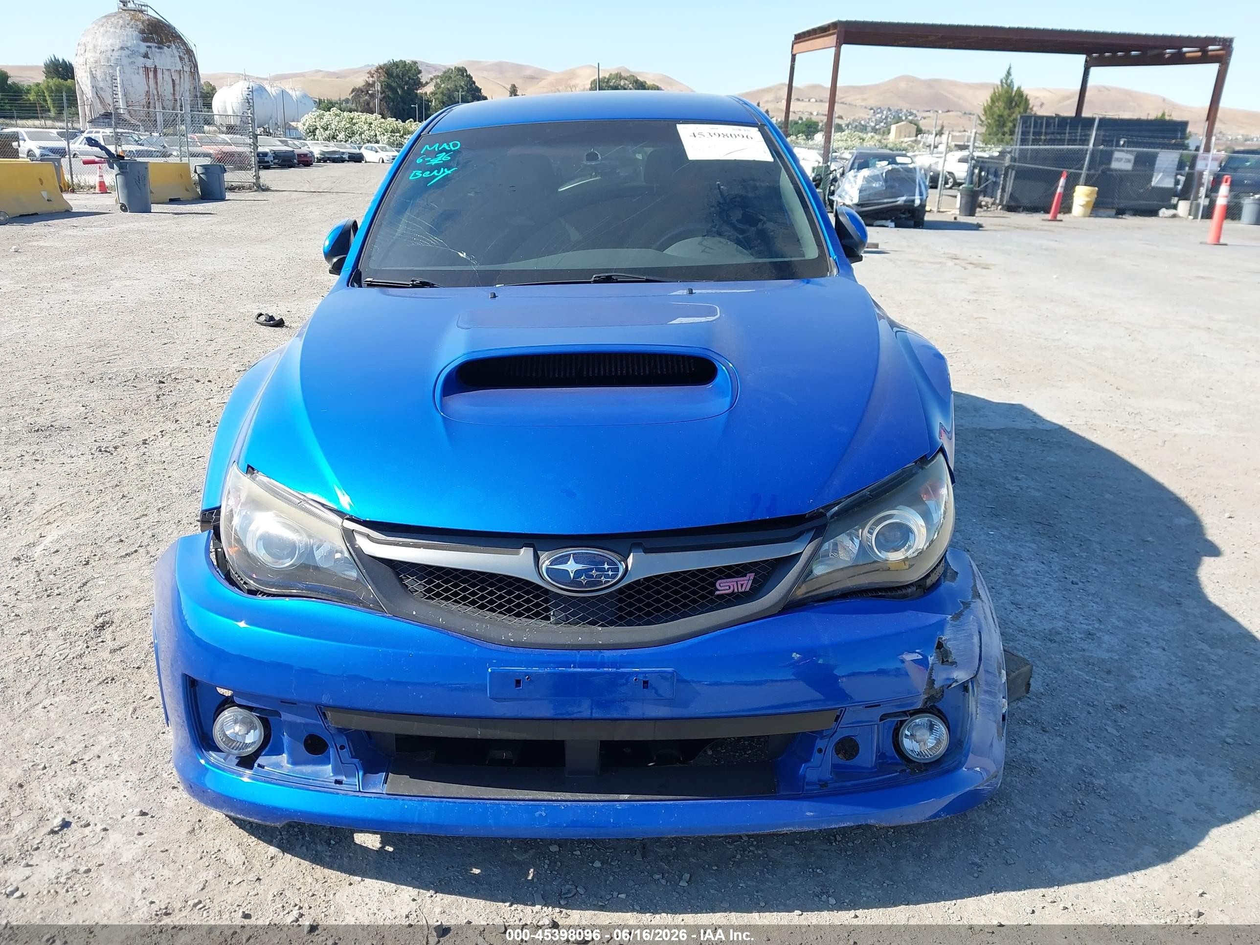 2008 Subaru Impreza Wagon (natl) Sti W/gold Wheels/nav Dark Blue vin: JF1GR89608L833761
