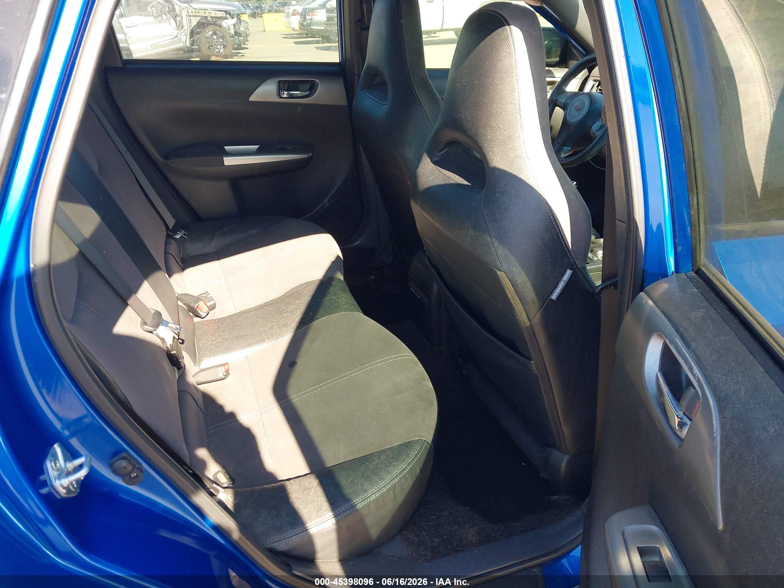 2008 Subaru Impreza Wagon (natl) Sti W/gold Wheels/nav Dark Blue vin: JF1GR89608L833761
