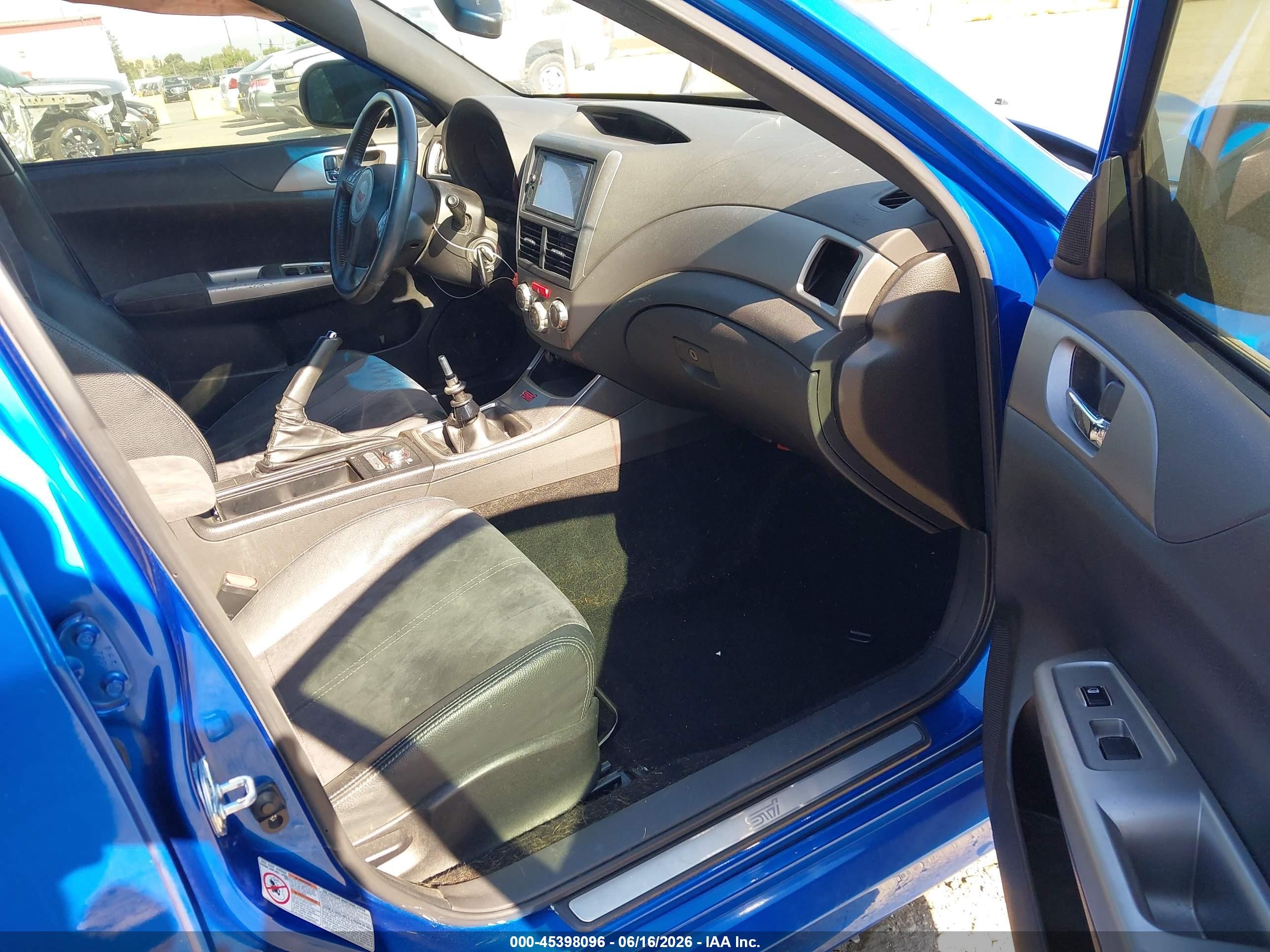 2008 Subaru Impreza Wagon (natl) Sti W/gold Wheels/nav Dark Blue vin: JF1GR89608L833761