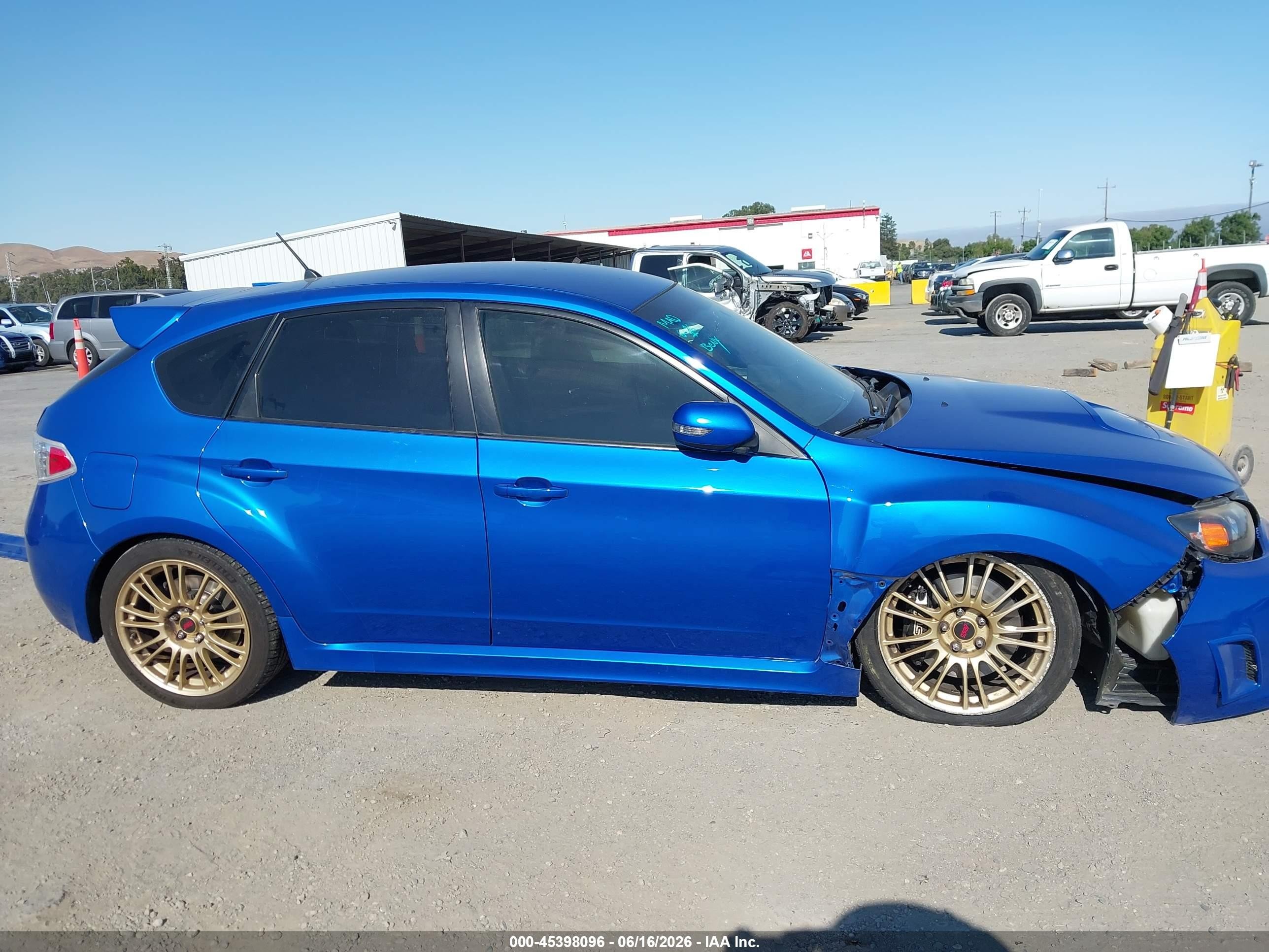 2008 Subaru Impreza Wagon (natl) Sti W/gold Wheels/nav Dark Blue vin: JF1GR89608L833761