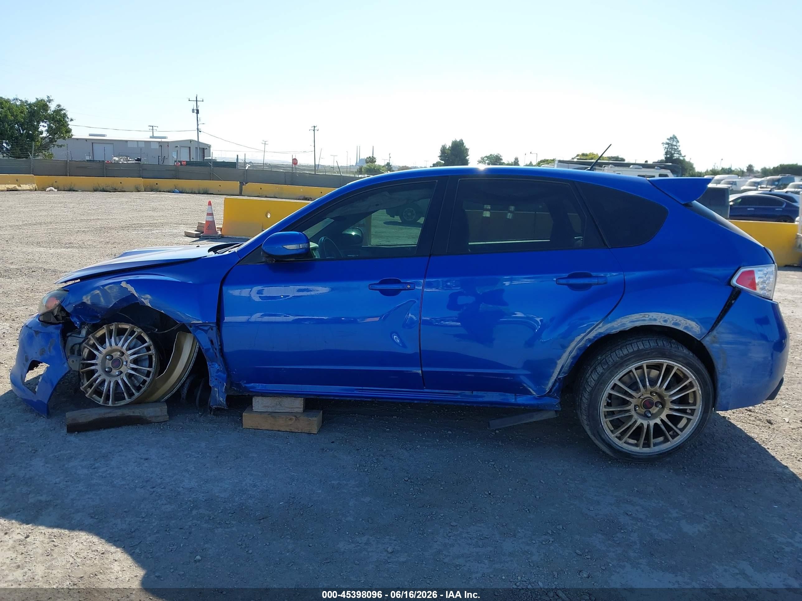 2008 Subaru Impreza Wagon (natl) Sti W/gold Wheels/nav Dark Blue vin: JF1GR89608L833761