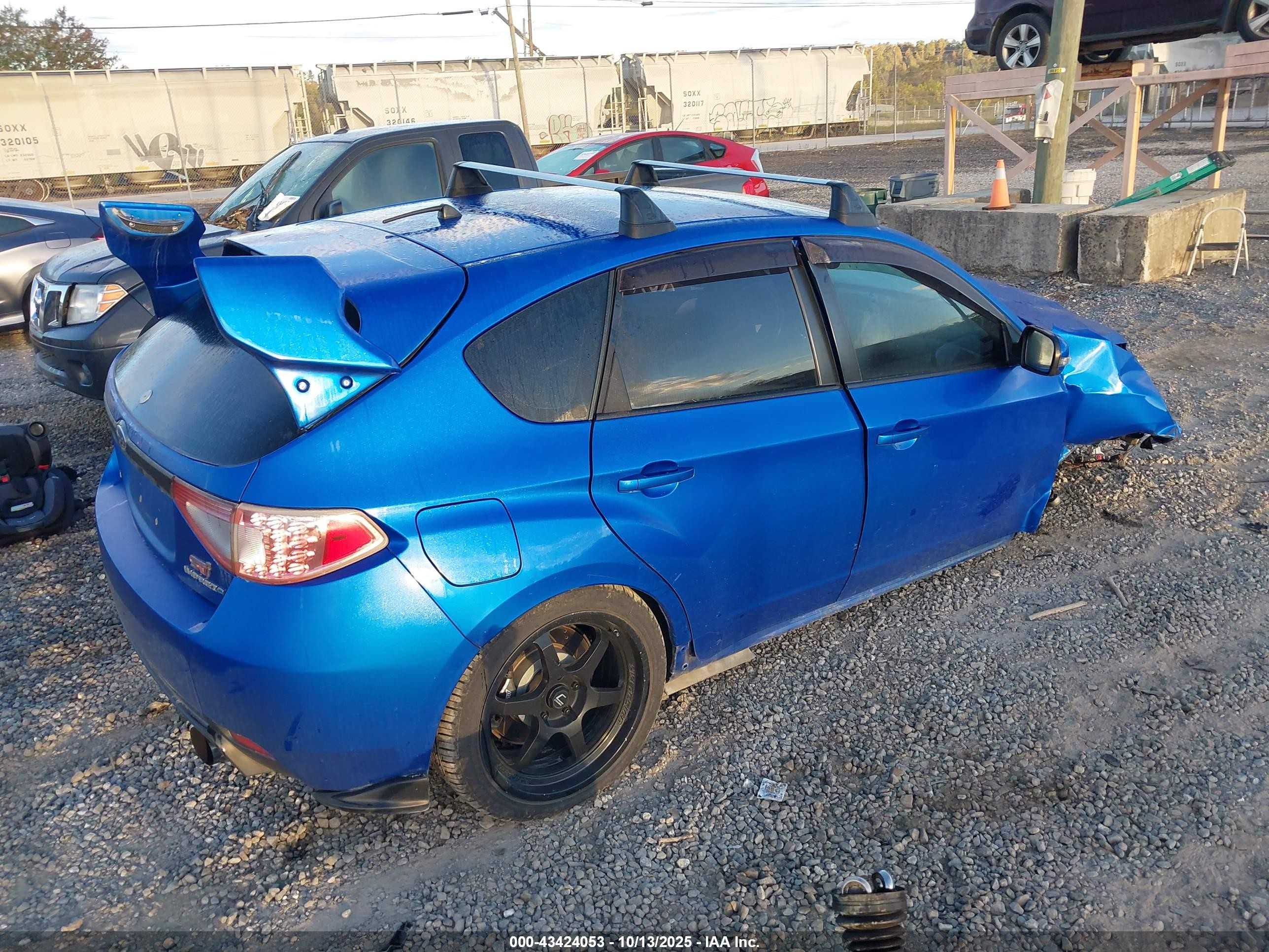 2008 Subaru Impreza Wrx Sti   Blue vin: JF1GR89618L823482