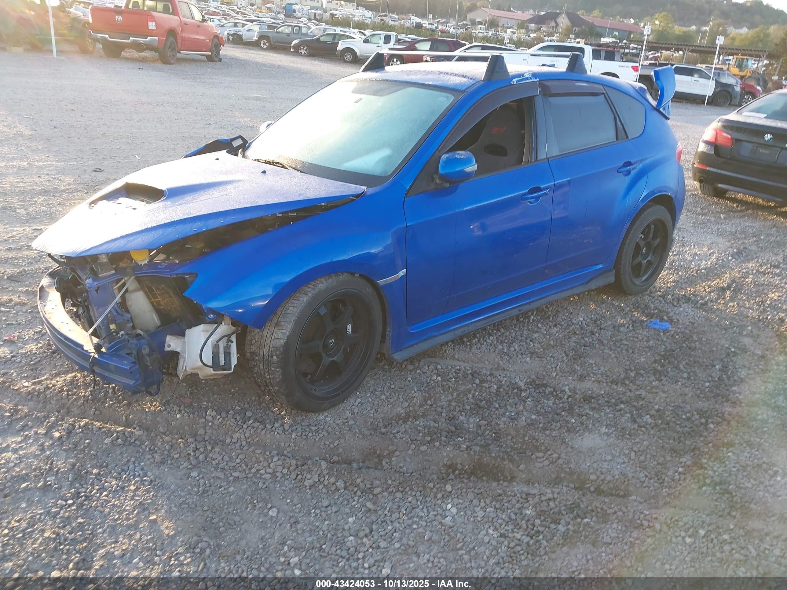 2008 Subaru Impreza Wrx Sti   Blue vin: JF1GR89618L823482