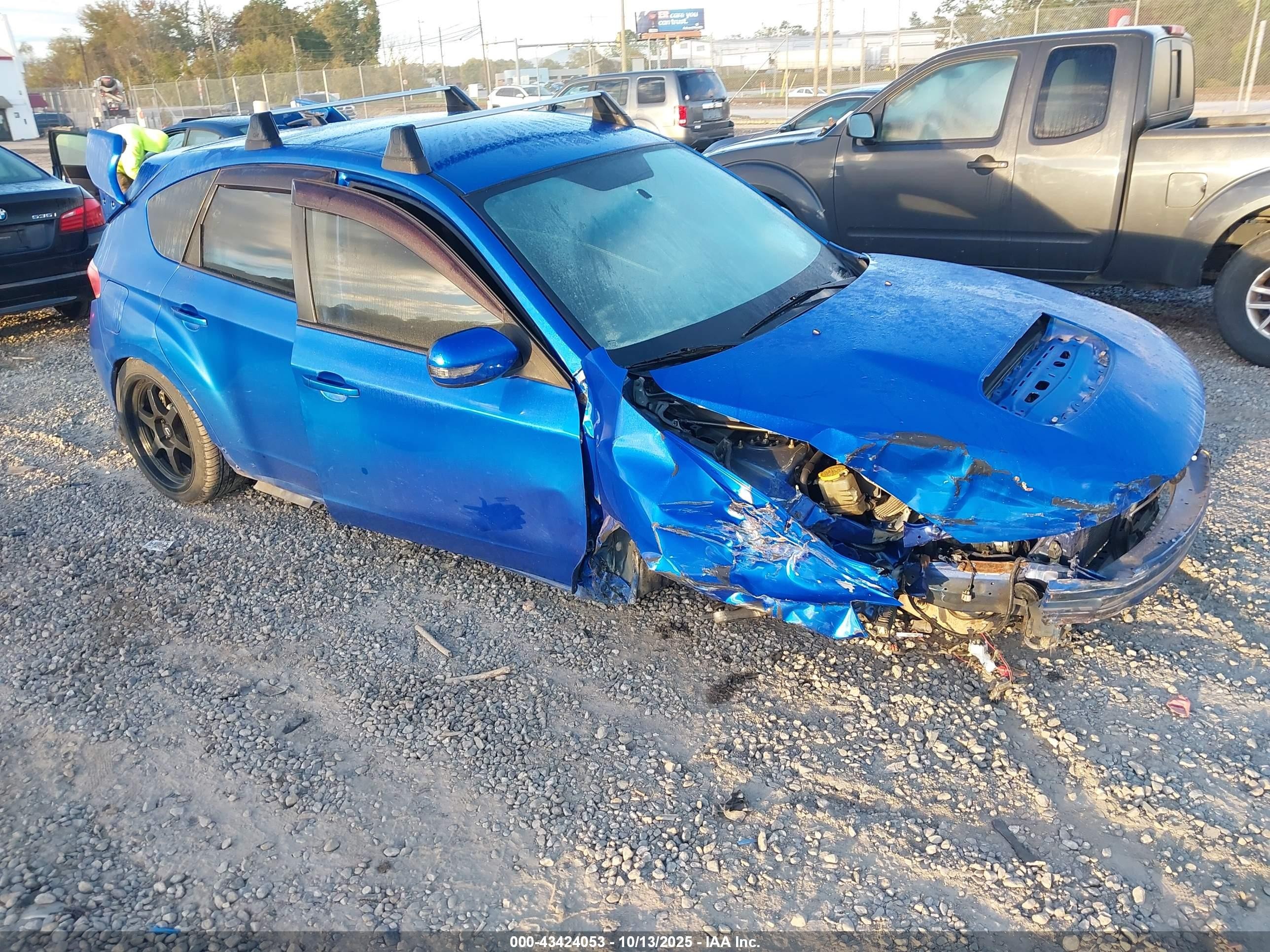 2008 Subaru Impreza Wrx Sti   Blue vin: JF1GR89618L823482