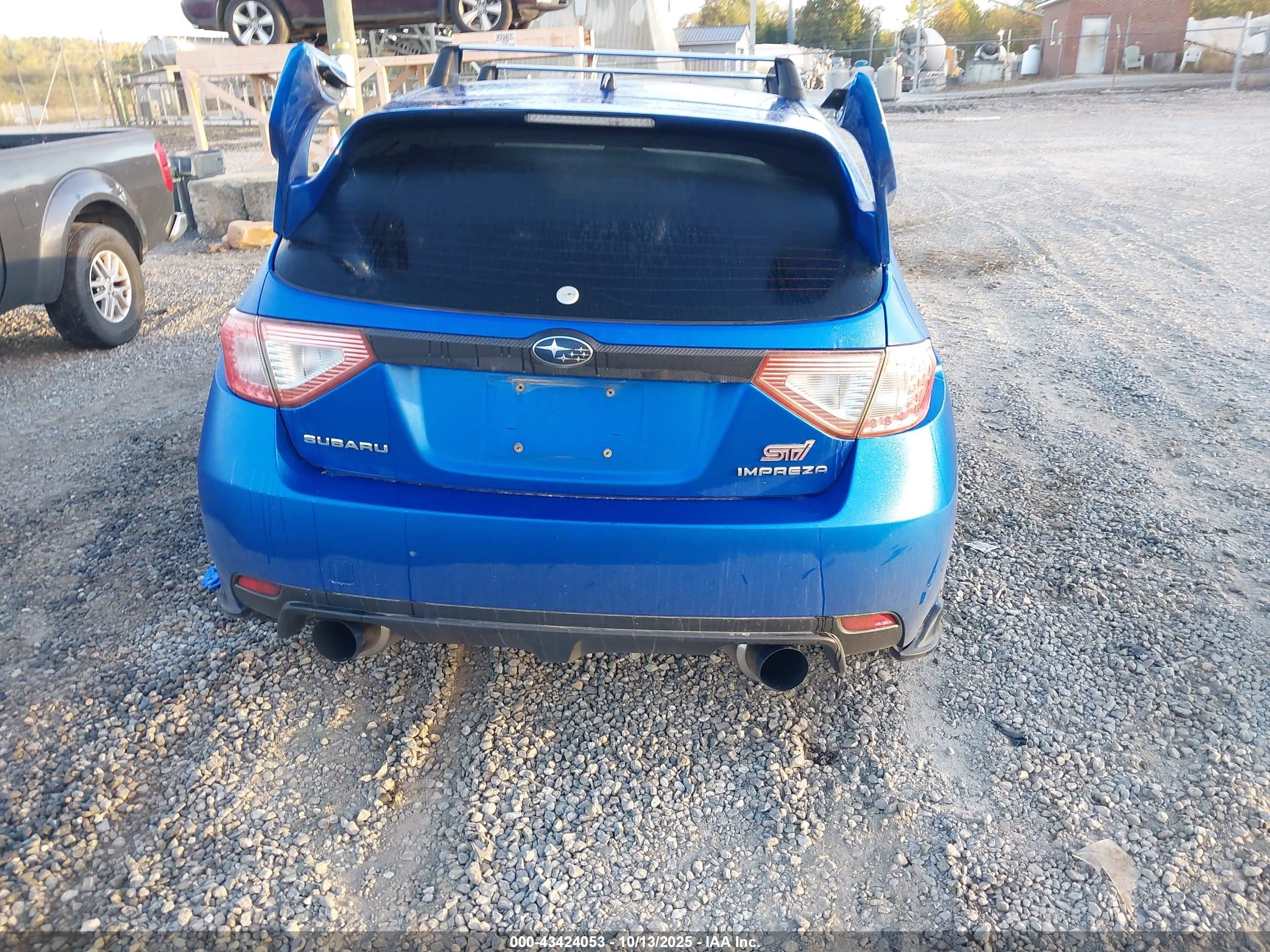 2008 Subaru Impreza Wrx Sti   Blue vin: JF1GR89618L823482
