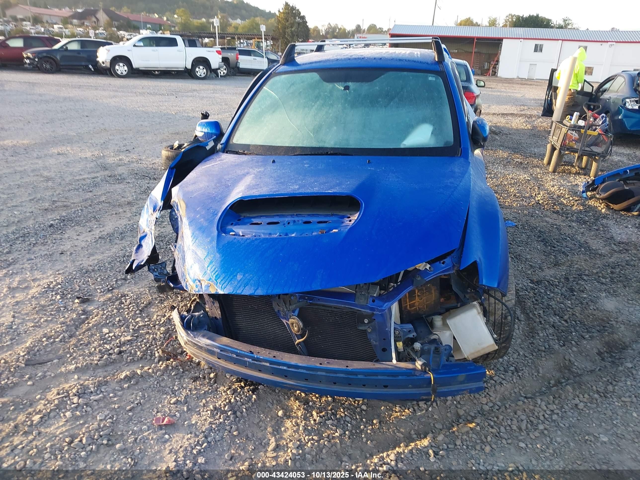 2008 Subaru Impreza Wrx Sti   Blue vin: JF1GR89618L823482