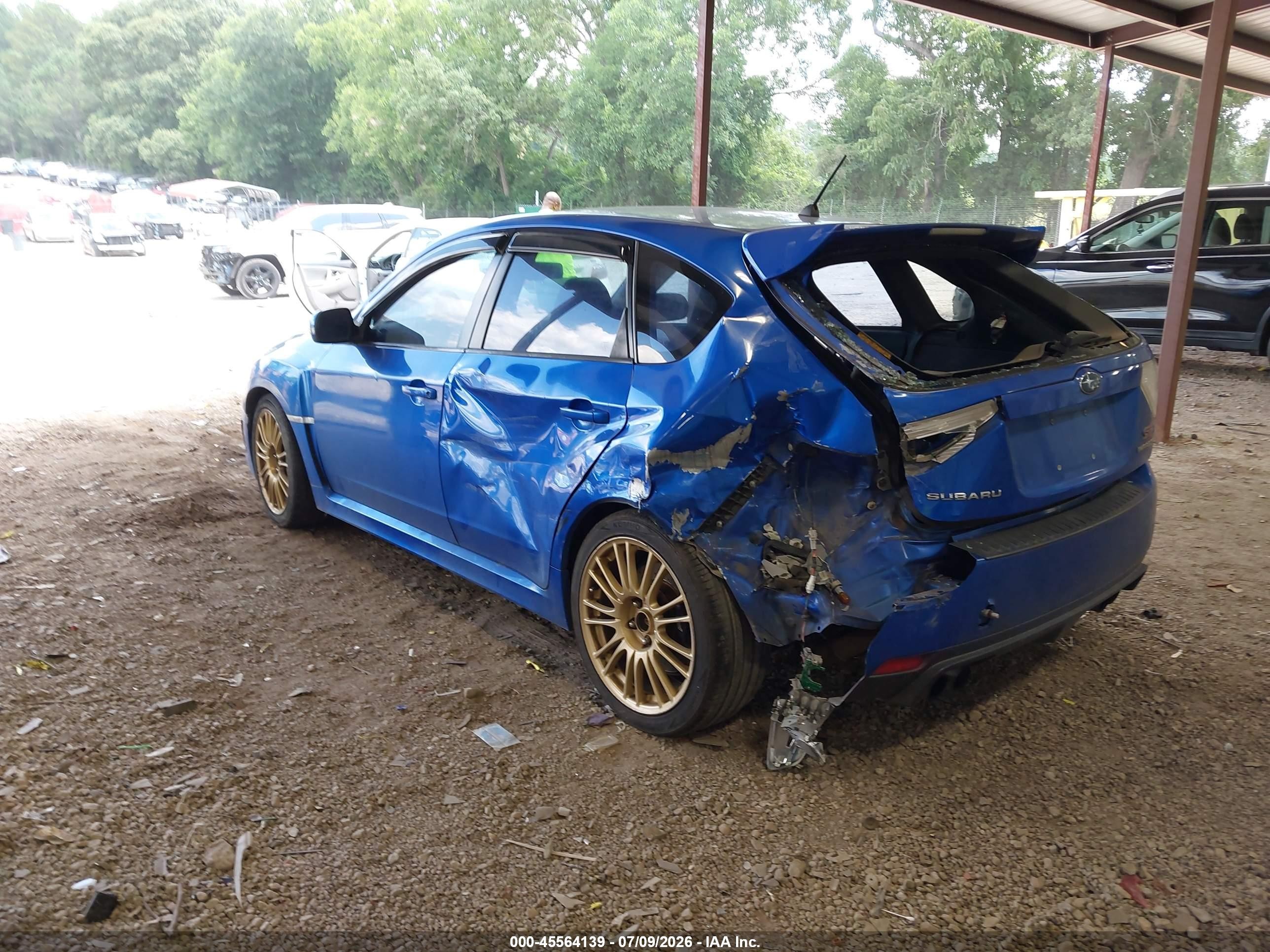 2008 Subaru Impreza Wrx Sti   Blue vin: JF1GR89618L824860