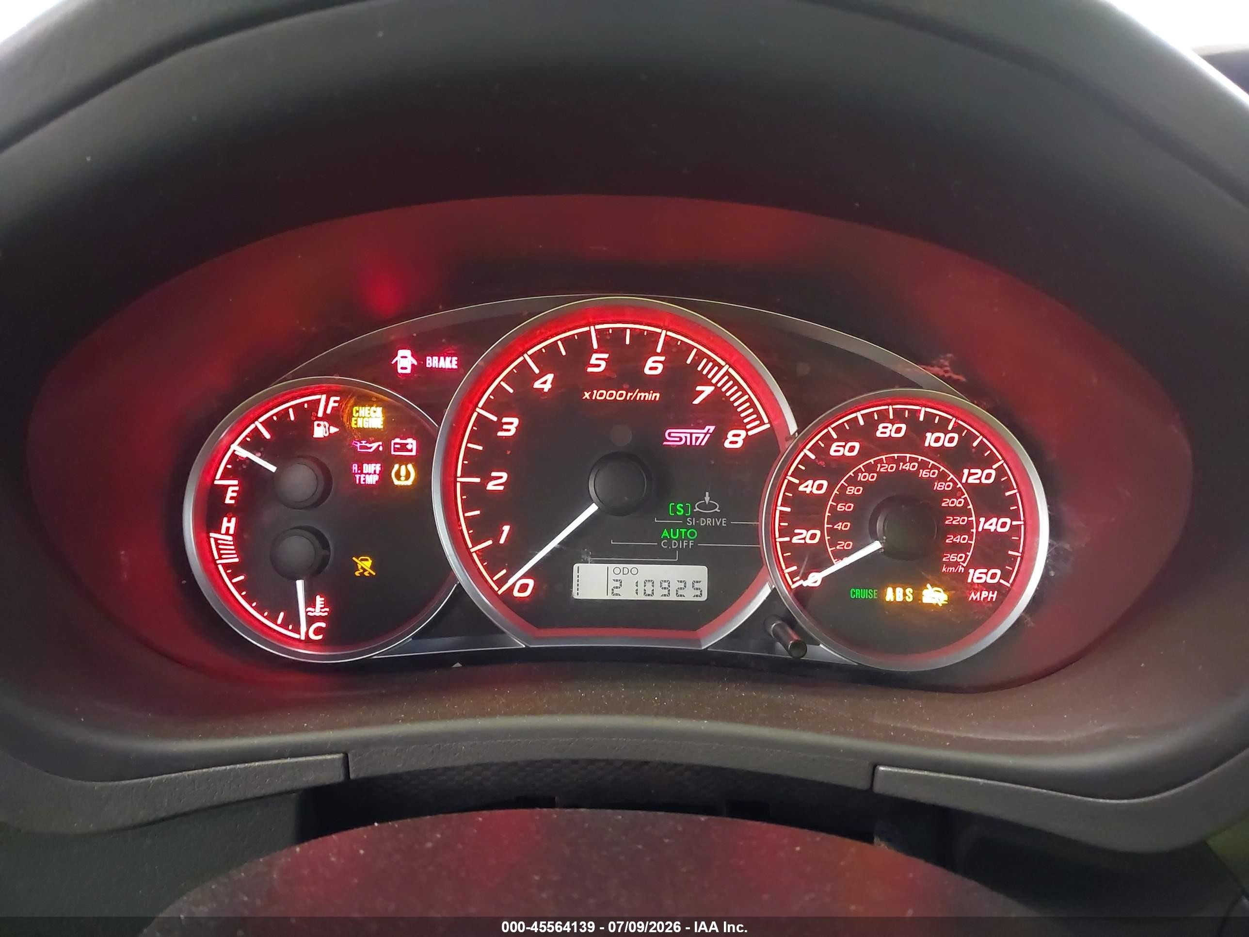 2008 Subaru Impreza Wrx Sti   Blue vin: JF1GR89618L824860