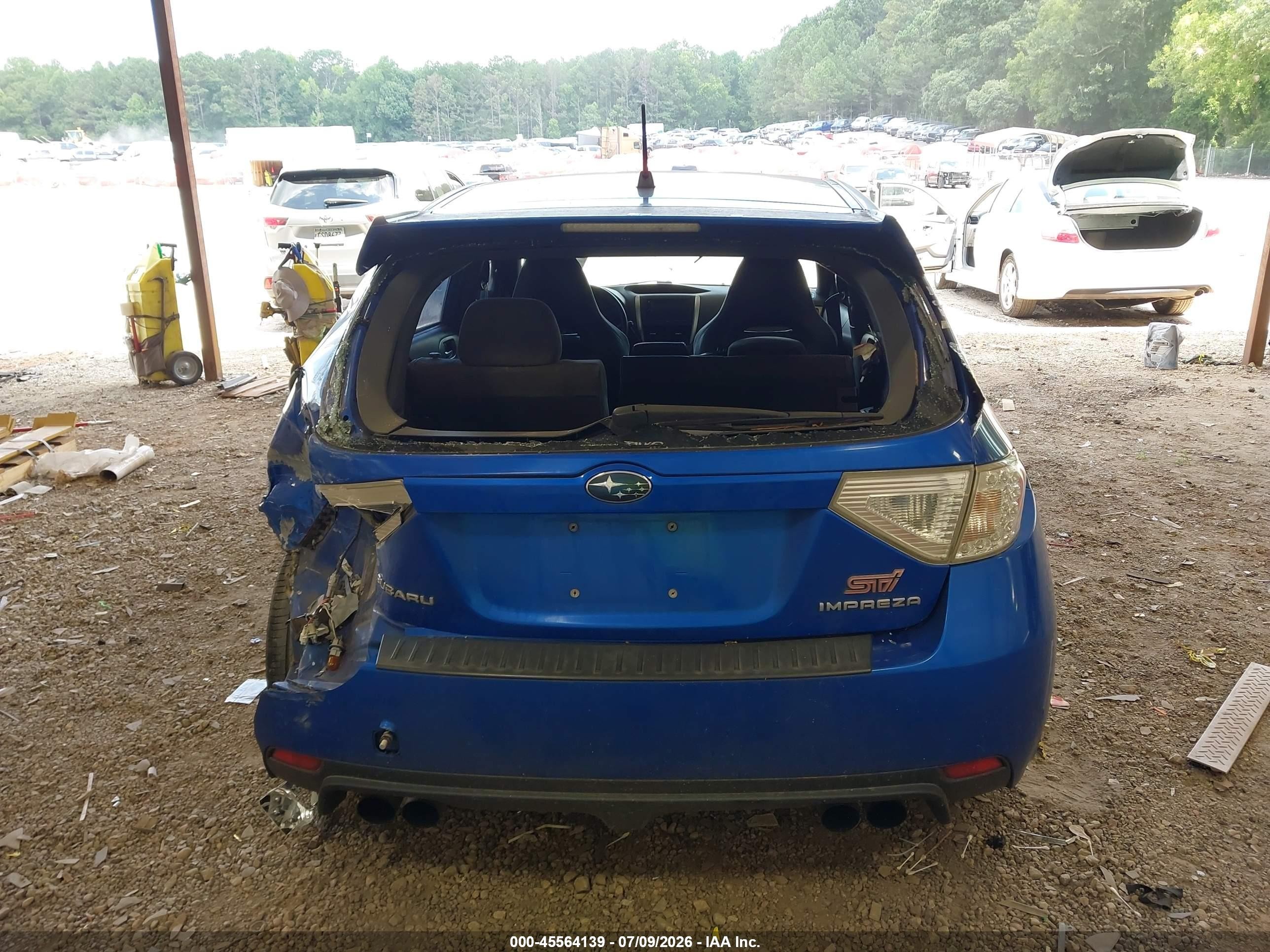 2008 Subaru Impreza Wrx Sti   Blue vin: JF1GR89618L824860