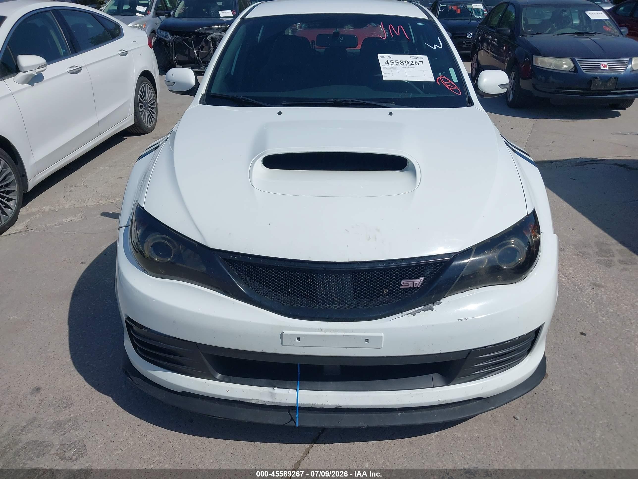 2008 Subaru Impreza Wrx Sti   White vin: JF1GR89618L830240