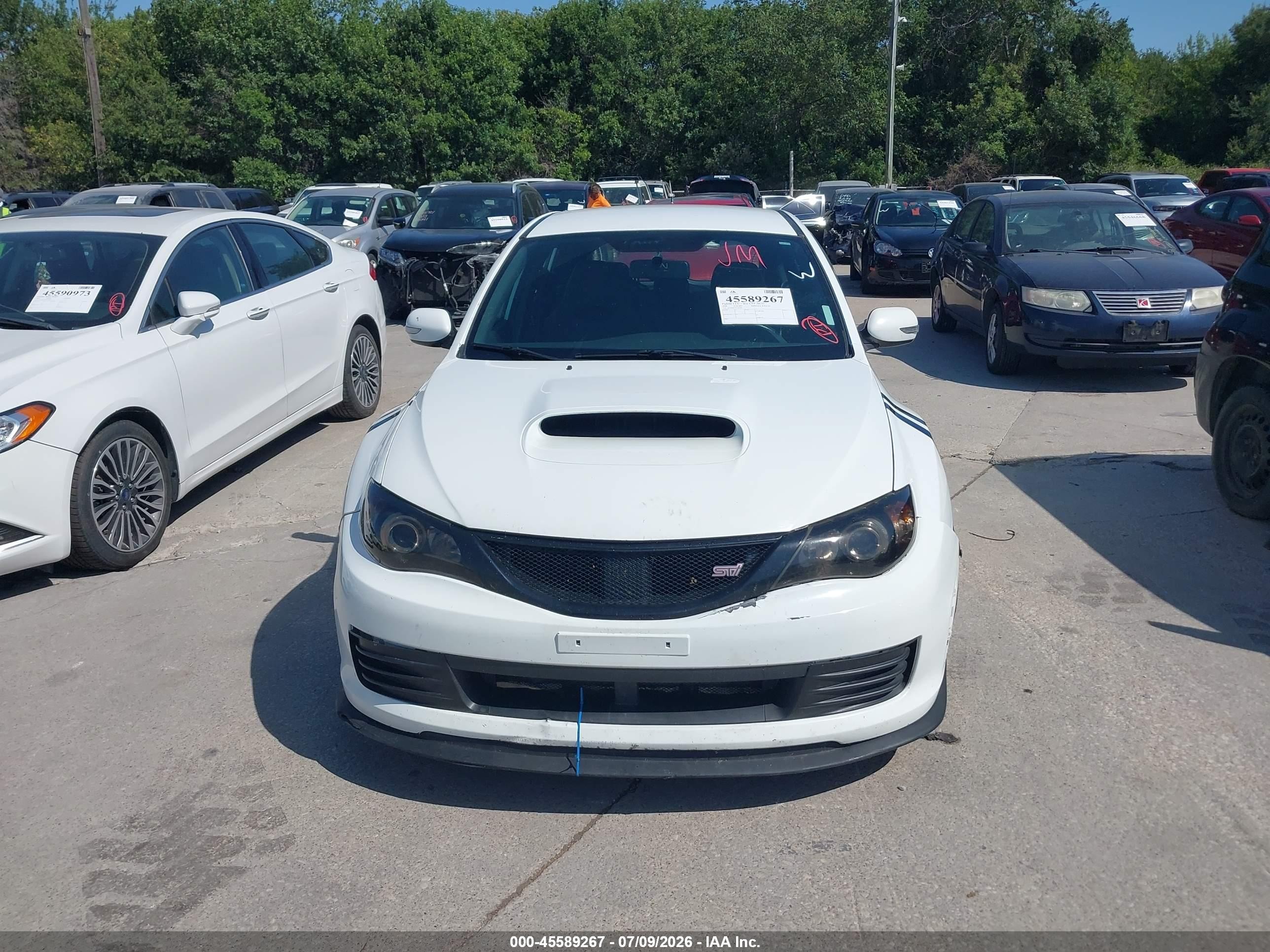 2008 Subaru Impreza Wrx Sti   White vin: JF1GR89618L830240