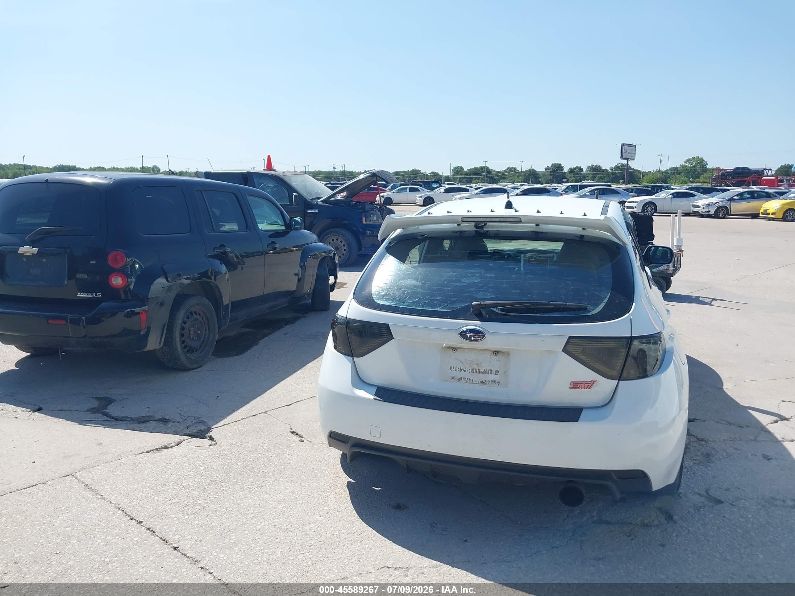 2008 Subaru Impreza Wrx Sti   White vin: JF1GR89618L830240
