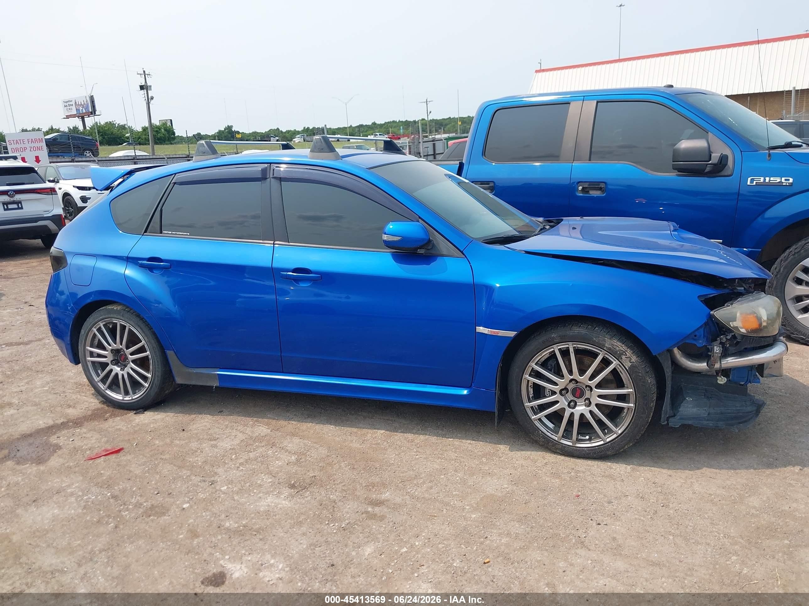 2009 Subaru Impreza Wrx Sti Blue vin: JF1GR89619L802018